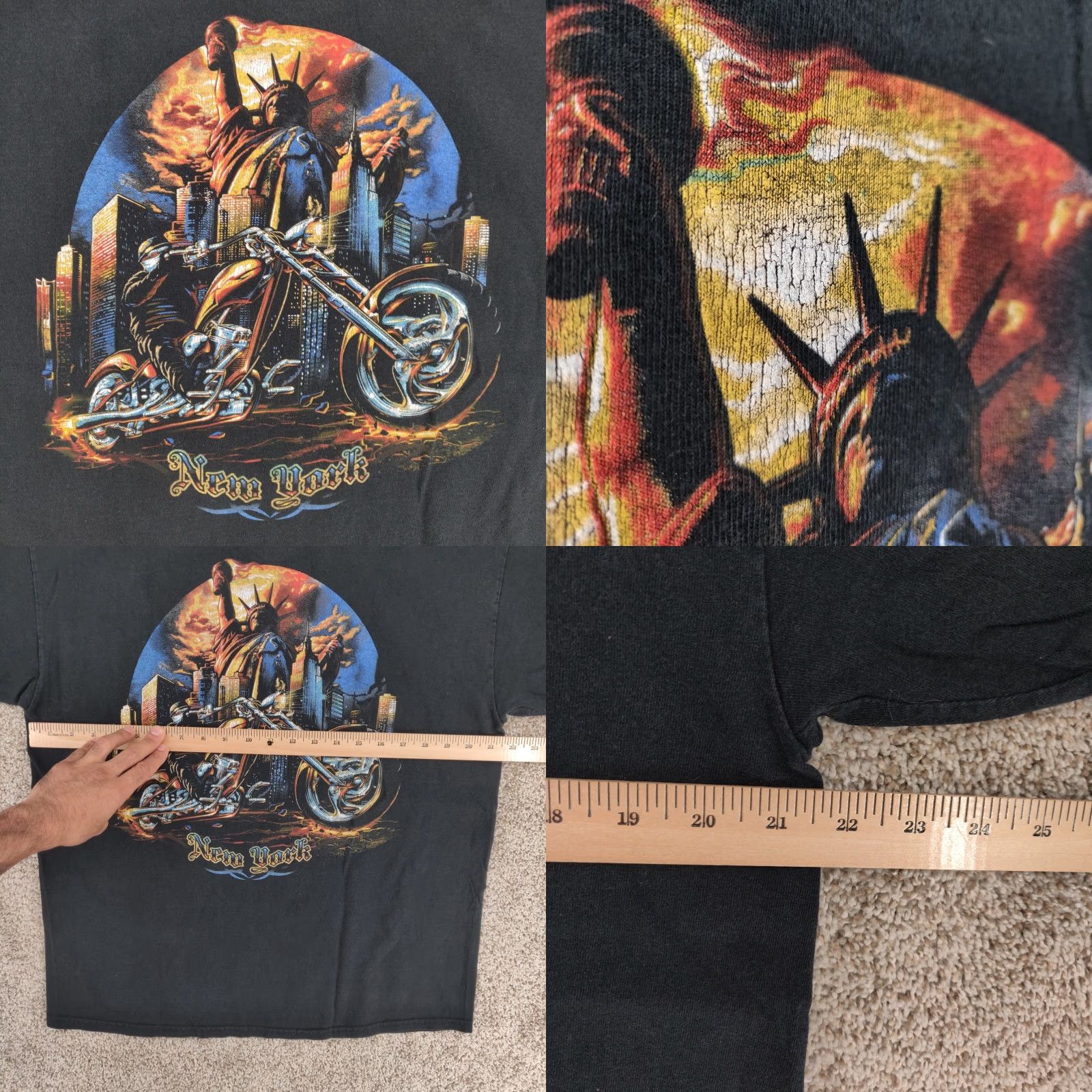 Vintage VINTAGE Orange County Choppers Shirt Mens L Black 90s Biker Motorcycle Graphic Print Double-Sided Crew Neck Cotton T-Shirt Yellow? Size US L / EU 52-54 / 3 - 8 Thumbnail