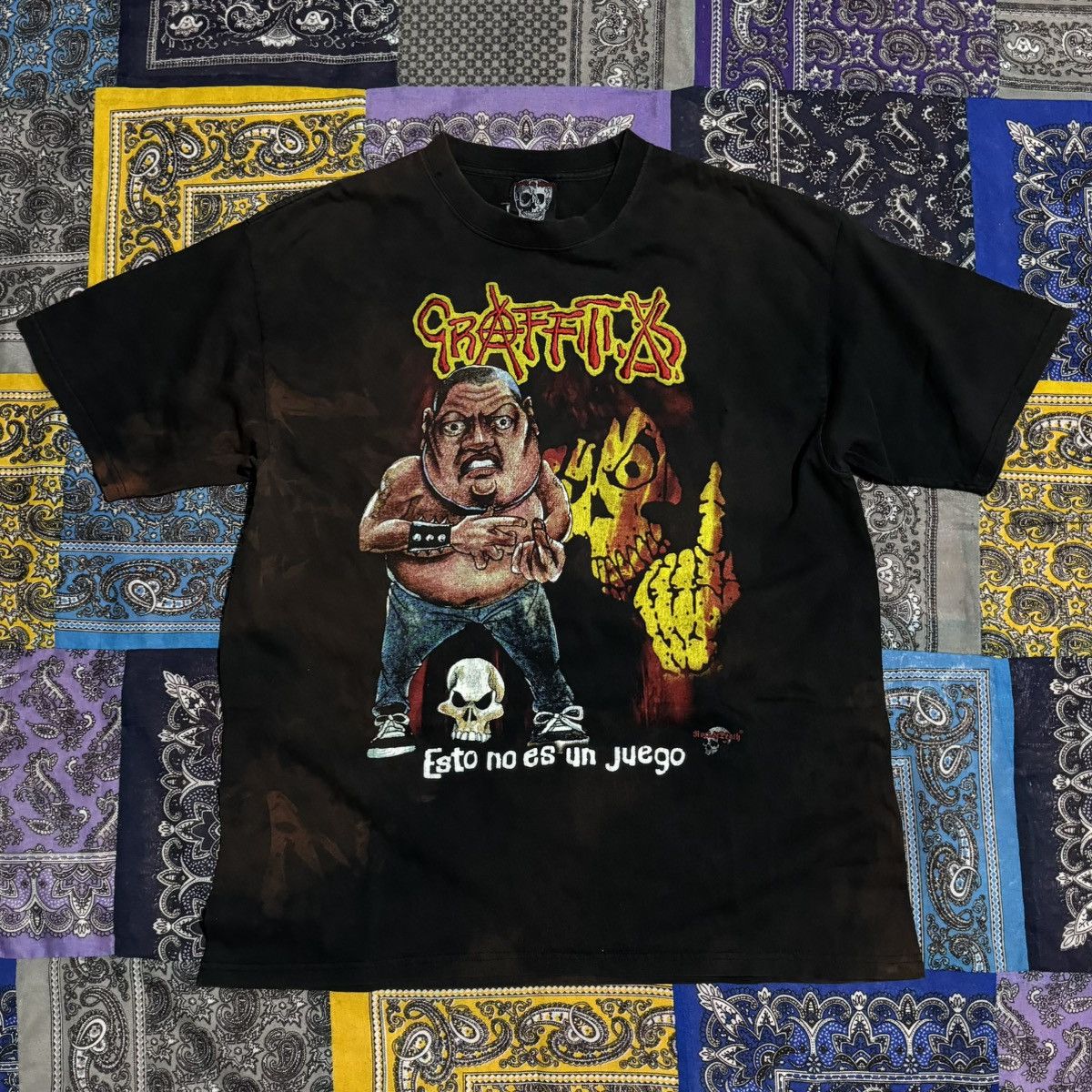 Vintage Rock & death Graffiti 3X vintage Tee Size US XL / EU 56 / 4 - 1 Thumbnail
