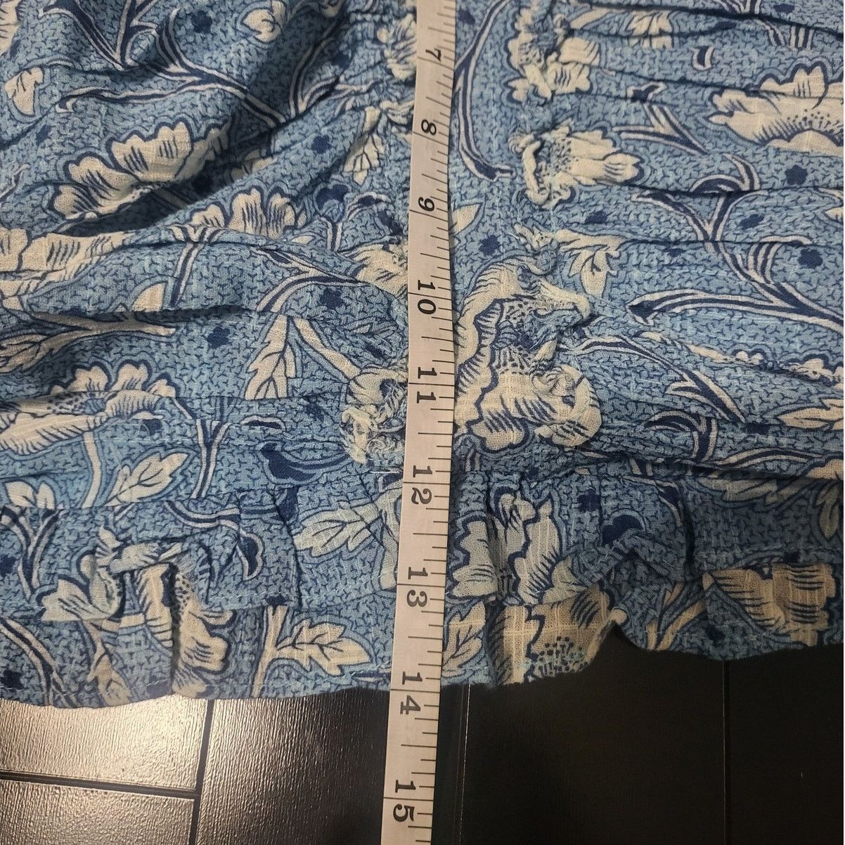 Anthropologie Anthropologie Forever That Girl Blue Motif Tube Top - 1X Size XL / US 12-14 / IT 48-50 - 6 Thumbnail