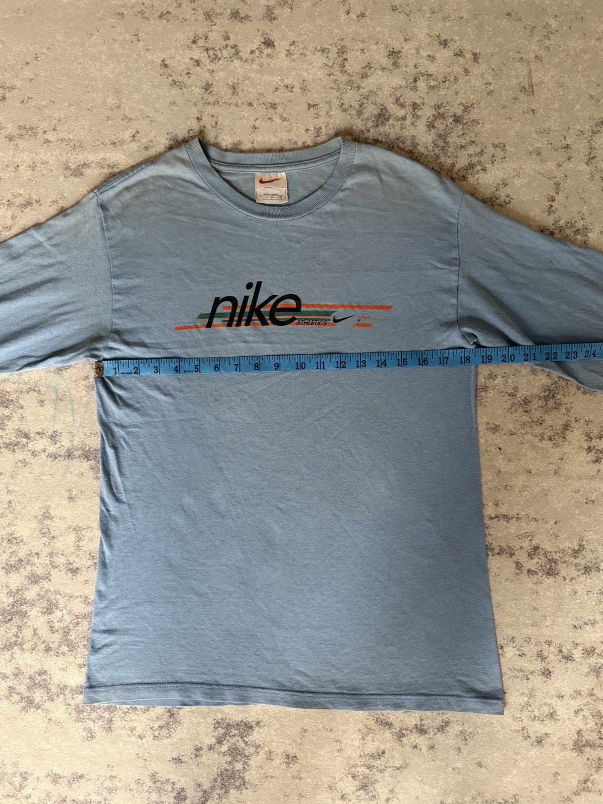 Nike VINTAGE 90s NIKE SWOOSH DISTRESSED LONGSLEEVE TSHIRT Size US S / EU 44-46 / 1 - 14 Thumbnail