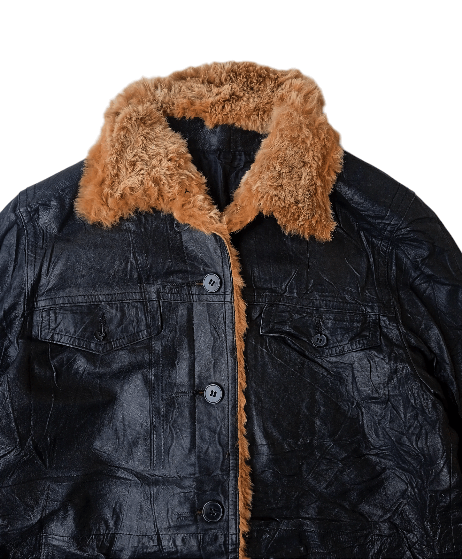 If Six Was Nine × Japanese Brand × Le Grande Bleu (L.G.B.) Fur faux Leather Jacket Size US M / EU 48-50 / 2 - 2 Thumbnail