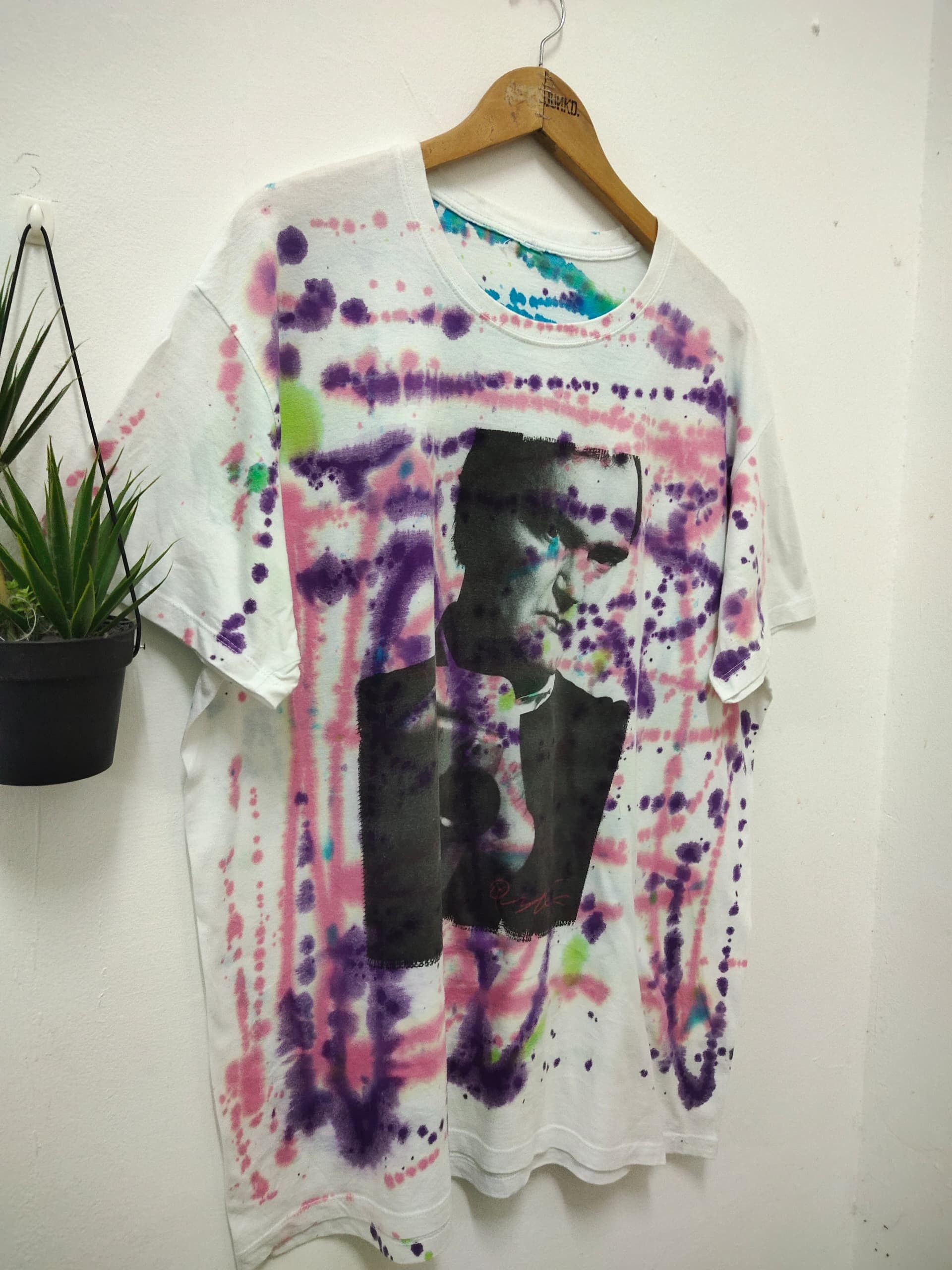 Other Vintage Quentin Tarantino Potrait Absract paint splash tees Size US XL / EU 56 / 4 - 6 Thumbnail
