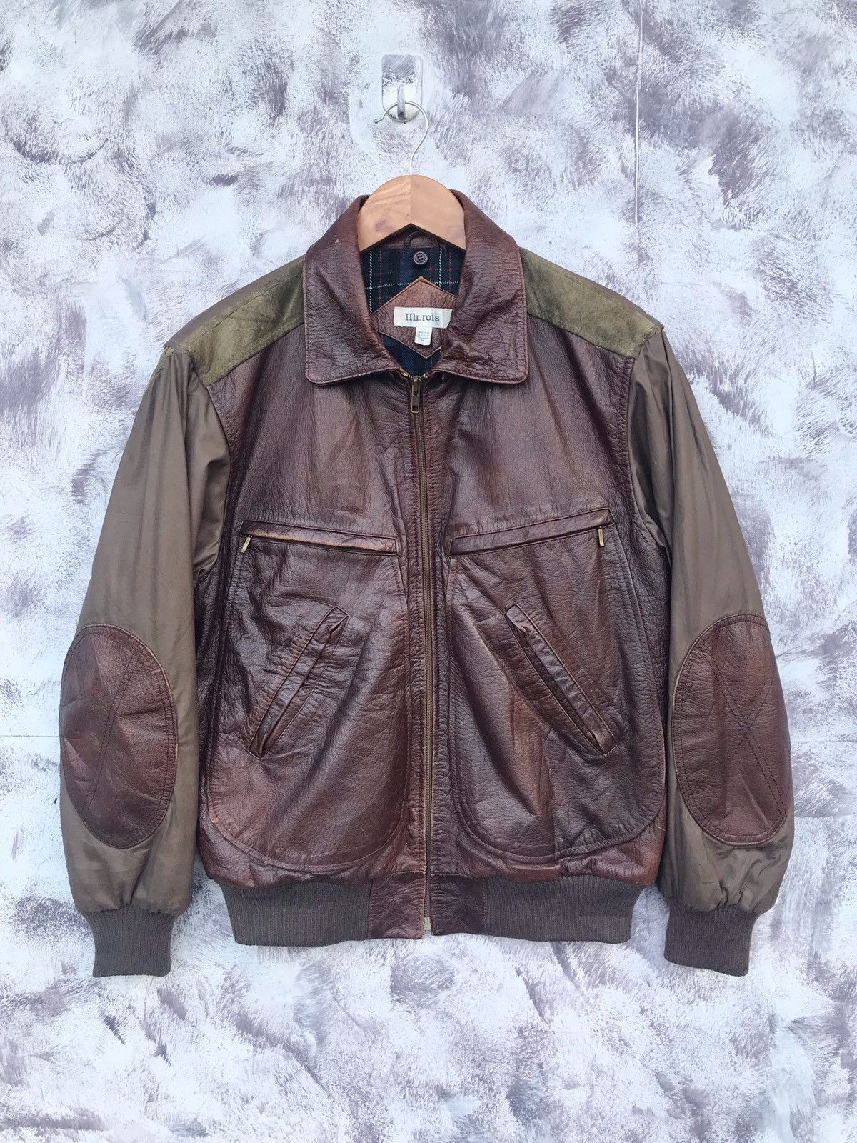 Japanese Brand × Leather Vintage the rois padded lining zipper jacket Size US M / EU 48-50 / 2 - 1 Thumbnail