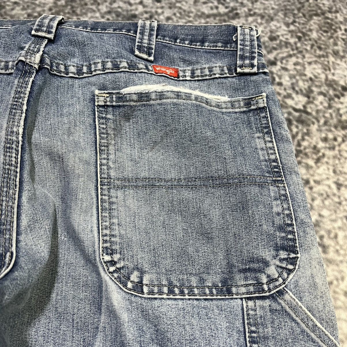 Wrangler Vintage Wrangler Distressed Workwear Skater Carpenter Jeans Size US 34 / EU 50 - 5 Thumbnail