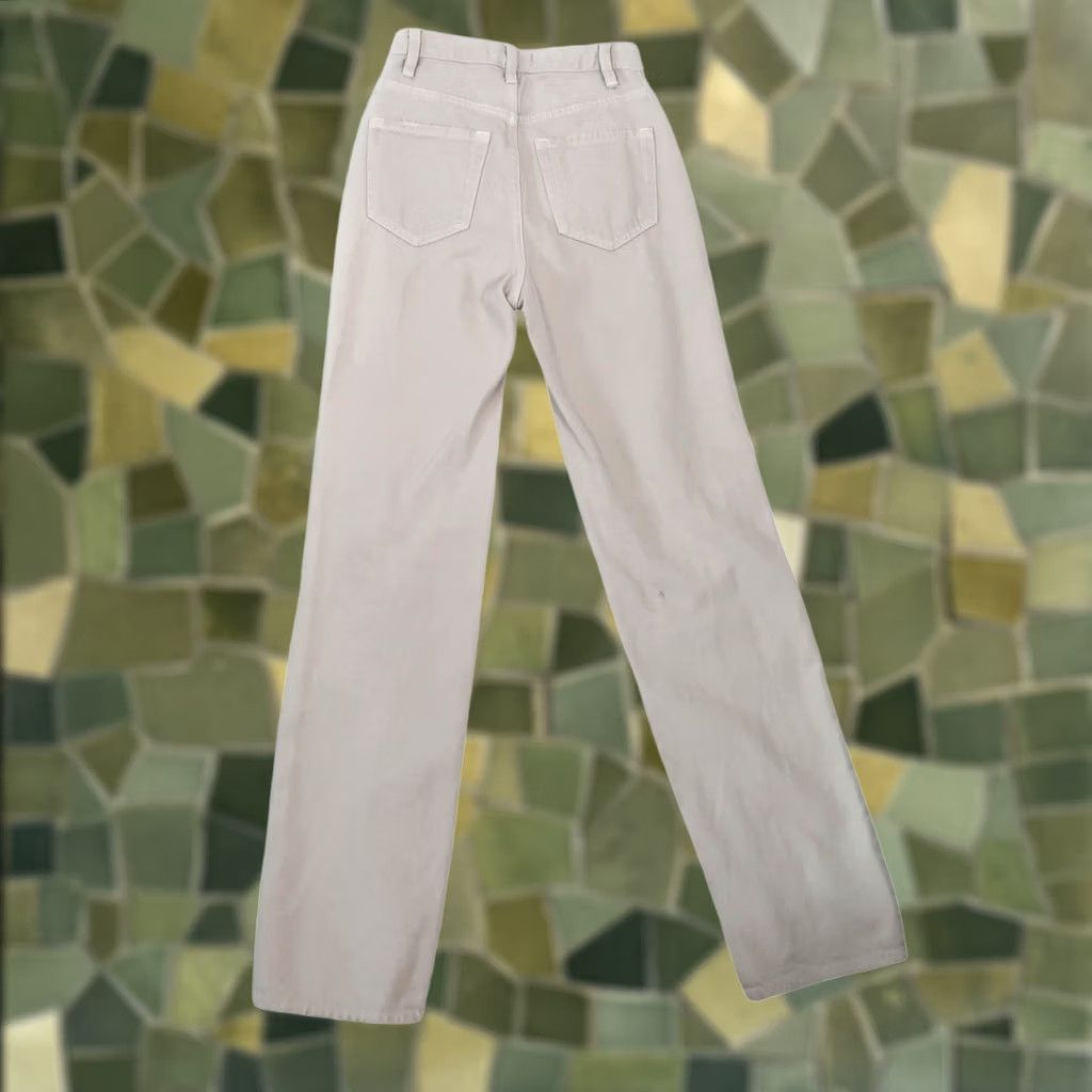 Pacsun VINTAGE PacSun 90's Boyfriend Jeans Tan High Rise Baggy Distressed Jeans 22 Womens Size 40" / US 18 - 1 Thumbnail