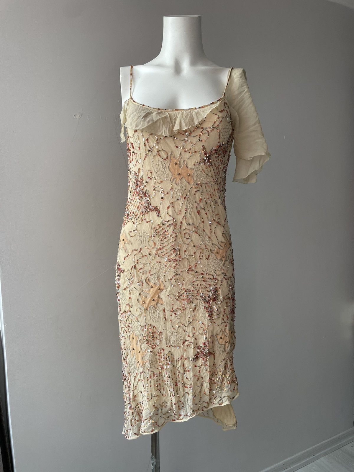 Vintage y2k silk dress Size L / US 10 / IT 46 - 4 Thumbnail
