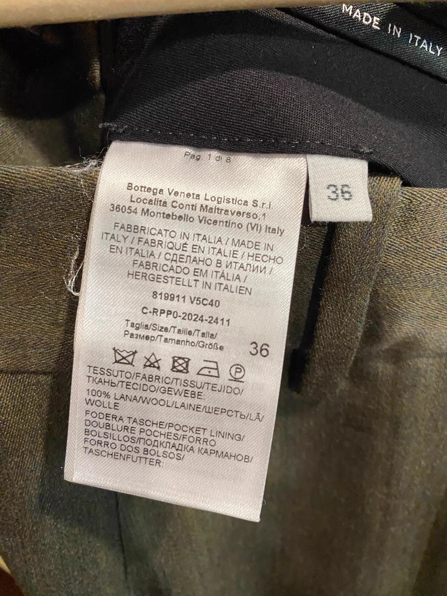 Bottega Veneta Bottega Veneta new irregular wool chinos 36 Size 25" / US 0 / IT 36 - 3 Thumbnail