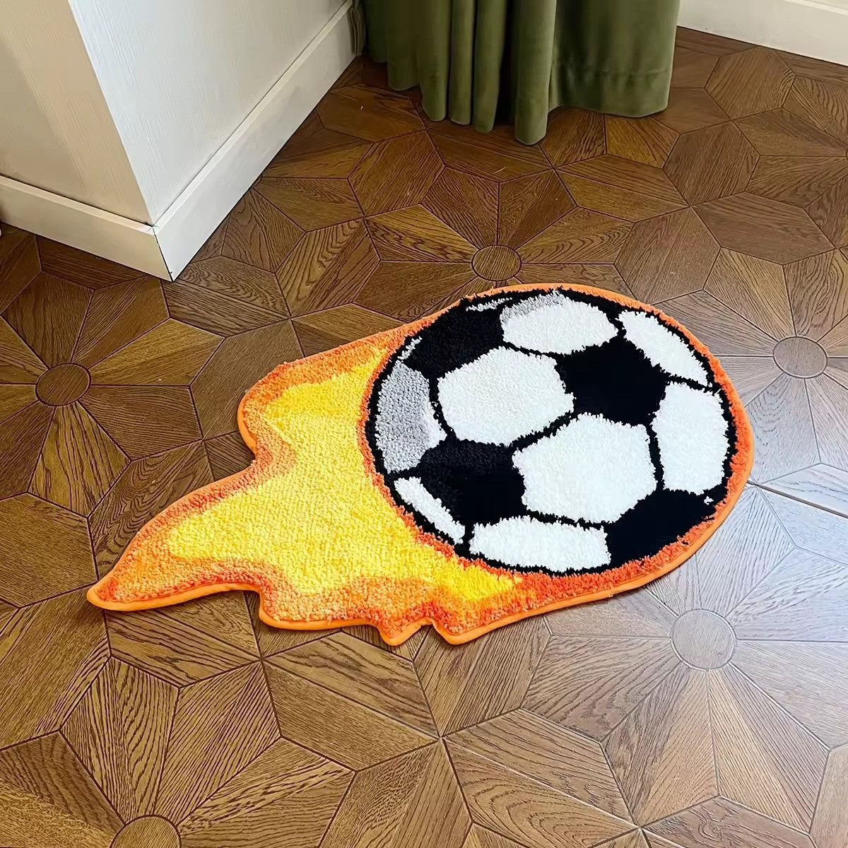Handmade Designer Fluffy Tufted Ball Home Decoration Rug Carpet Size ONE SIZE - 1 Thumbnail