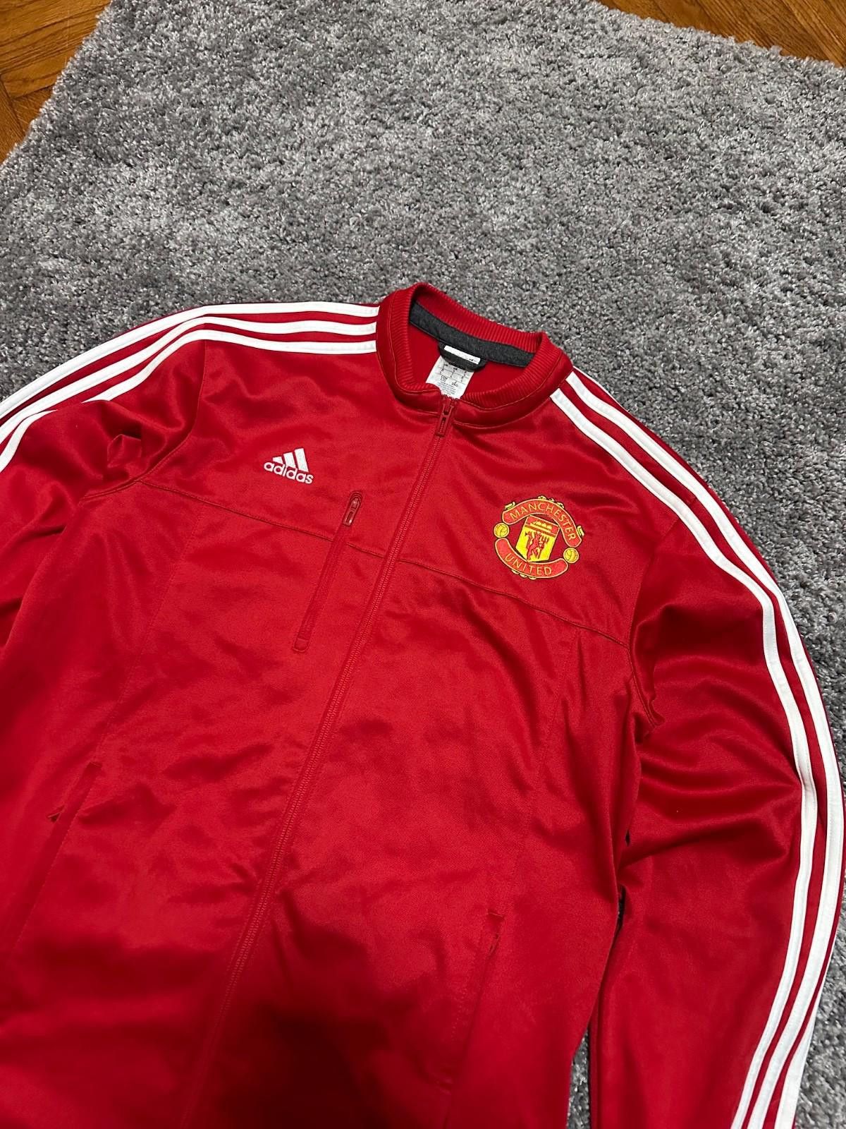 Adidas Manchester United Training Football Soccer Track Top Jacket Size US L / EU 52-54 / 3 - 4 Thumbnail