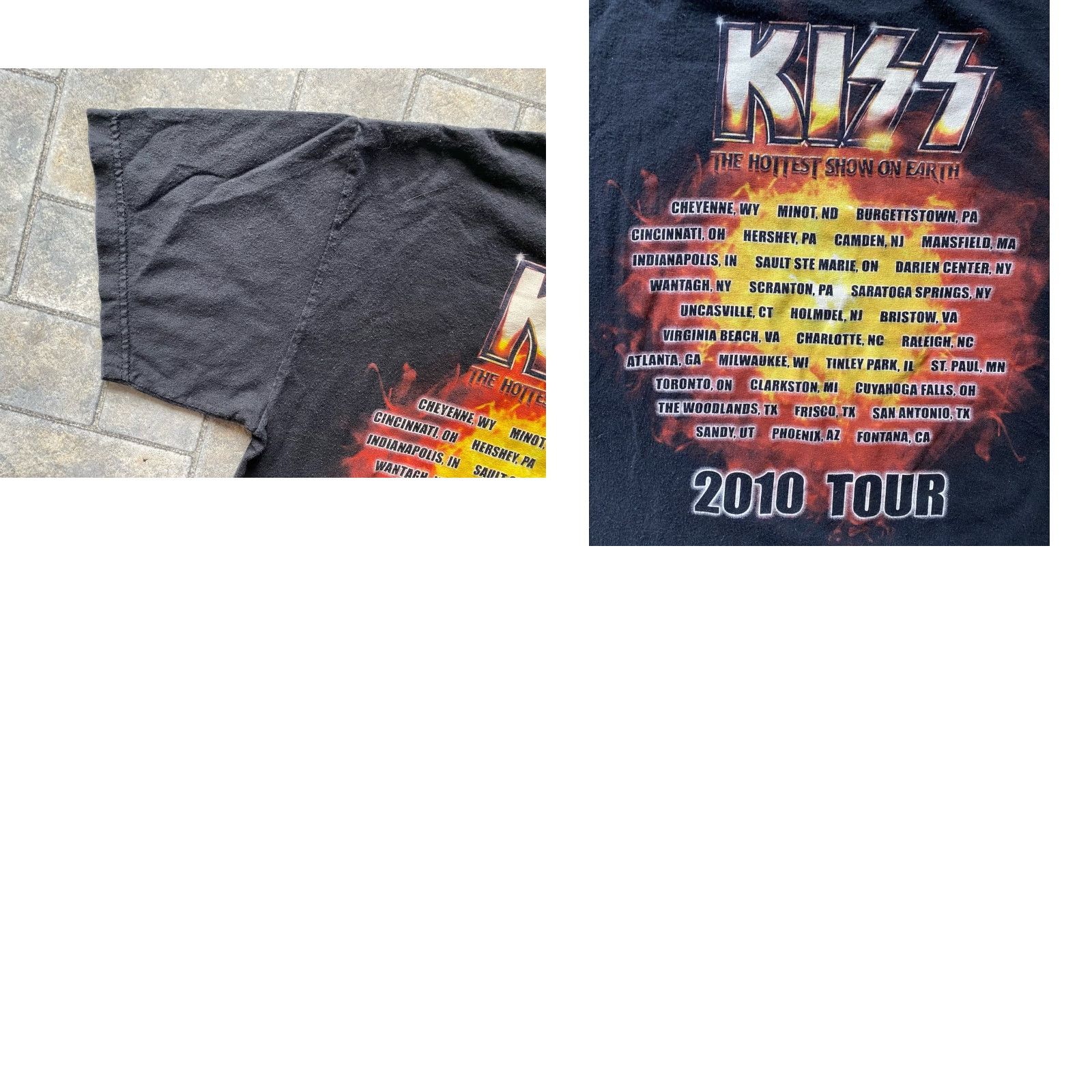 Vintage VINTAGE 2010 KISS Tour T Shirt Alstyle Men’s M Black Band Rock Shirt Mens Size US M / EU 48-50 / 2 - 10 Thumbnail