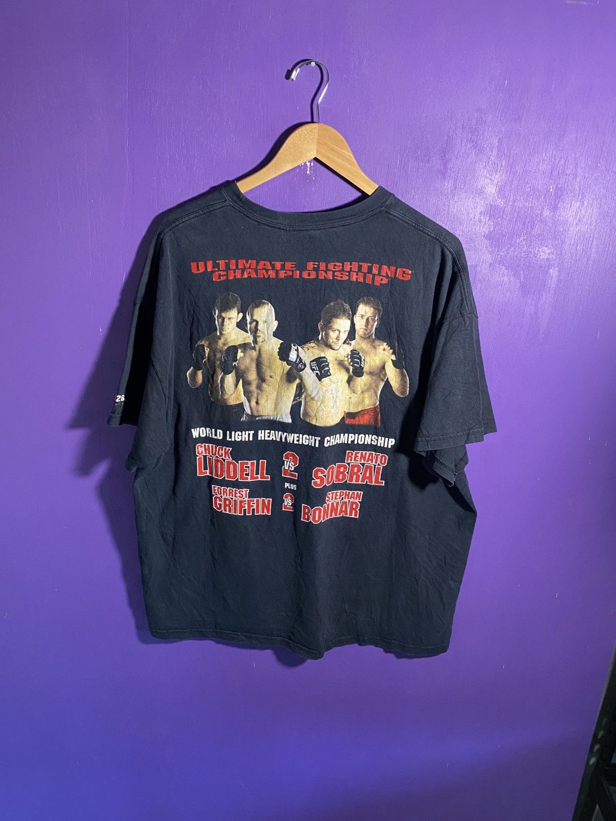 UFC Vintage 2006 UFC 62 Chuck liddell faded t-shirt Size US XXL / EU 58 / 5 - 2 Thumbnail