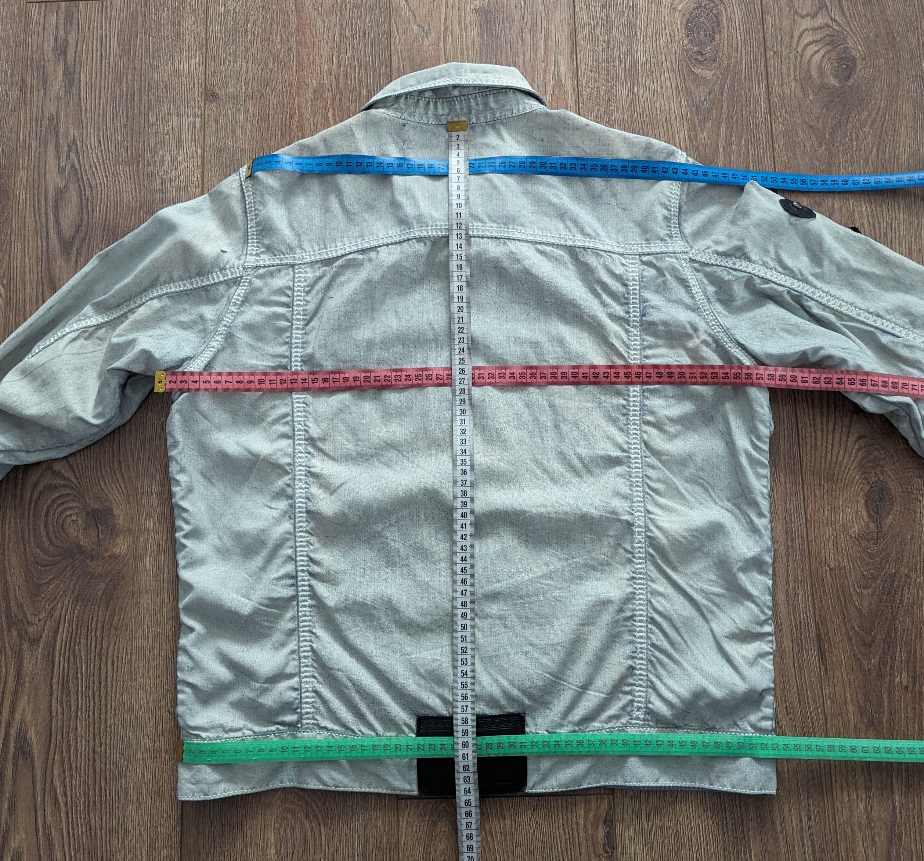 Other Roberto Geissini Monaco Denim Jacket With Crosses Very Rare Size US M / EU 48-50 / 2 - 23 Thumbnail