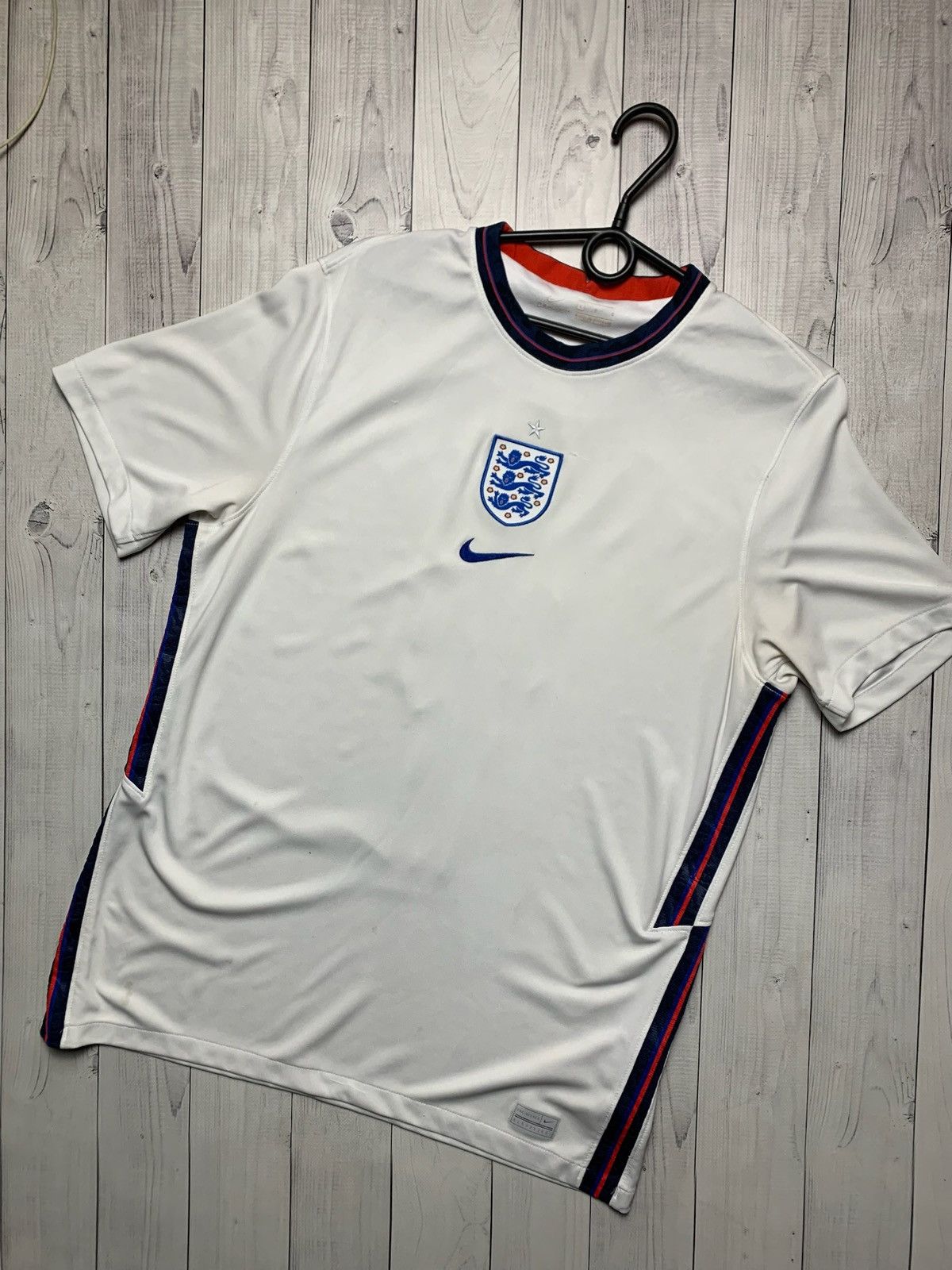 Nike × Vintage Vintage Nike England soccer jersey size L 7 Grealish rare Size US L / EU 52-54 / 3 - 2 Thumbnail