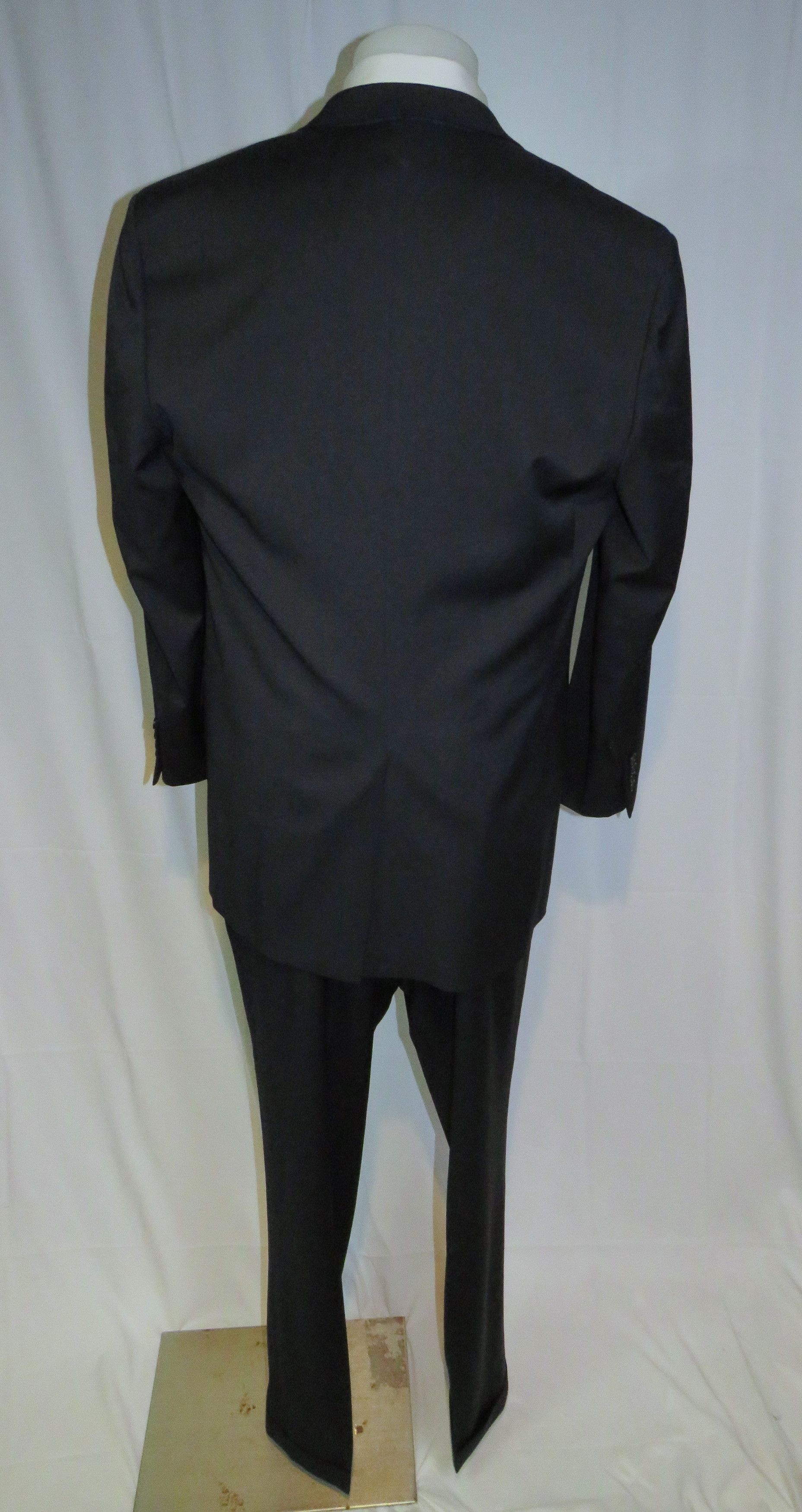 Brooks Brothers 1818 Madison x Southwick Solid Navy Two Button Suit 46XL Size 46L - 2 Thumbnail