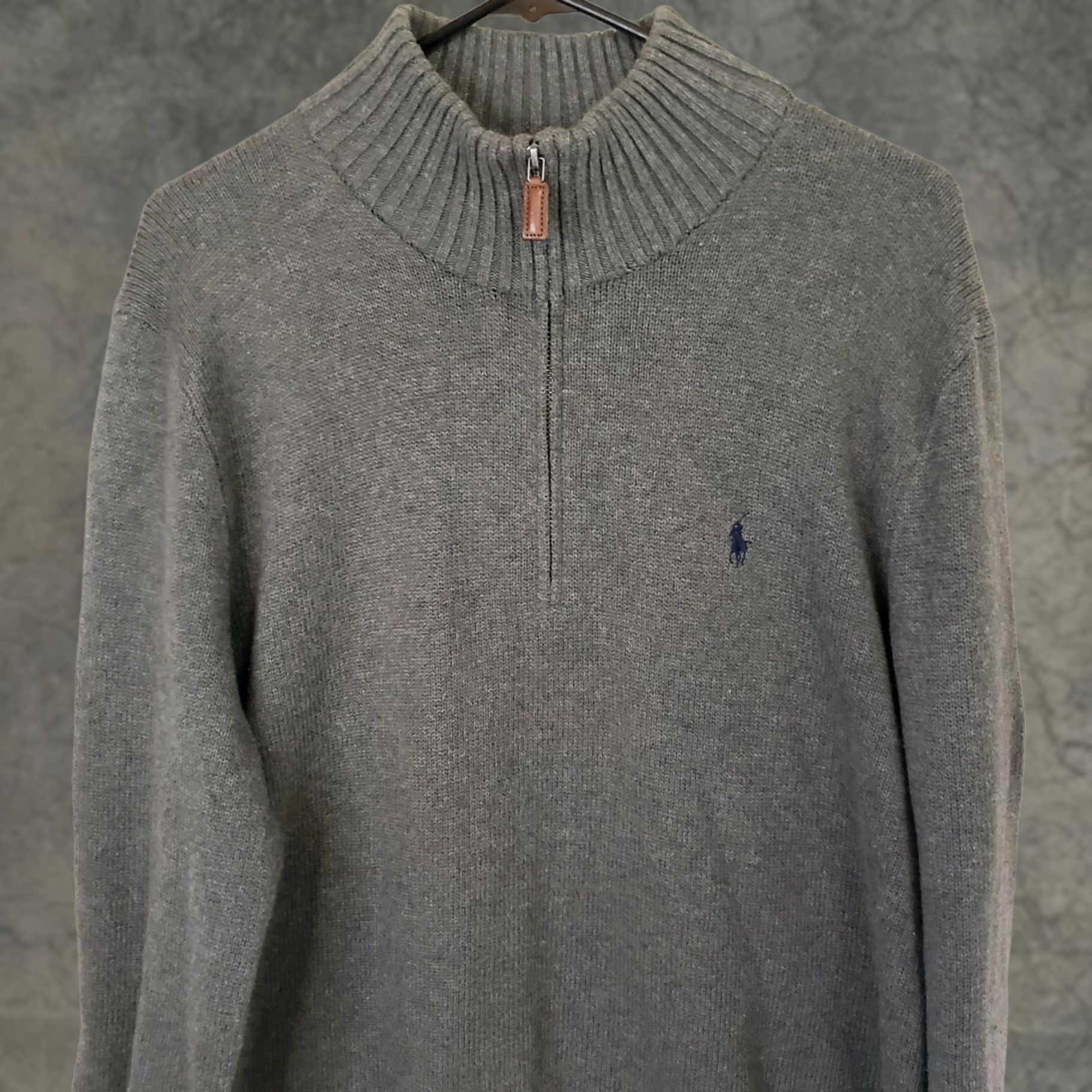 Polo Ralph Lauren Polo Ralph Lauren Sweater Men L Gray Cotton Knit 1/4 Zip Mock Neck Polo Ralph Lauren Sweater L Gray Cotton Knit 1/4 Zip Mock Neck Size US L / EU 52-54 / 3 - 1 Thumbnail