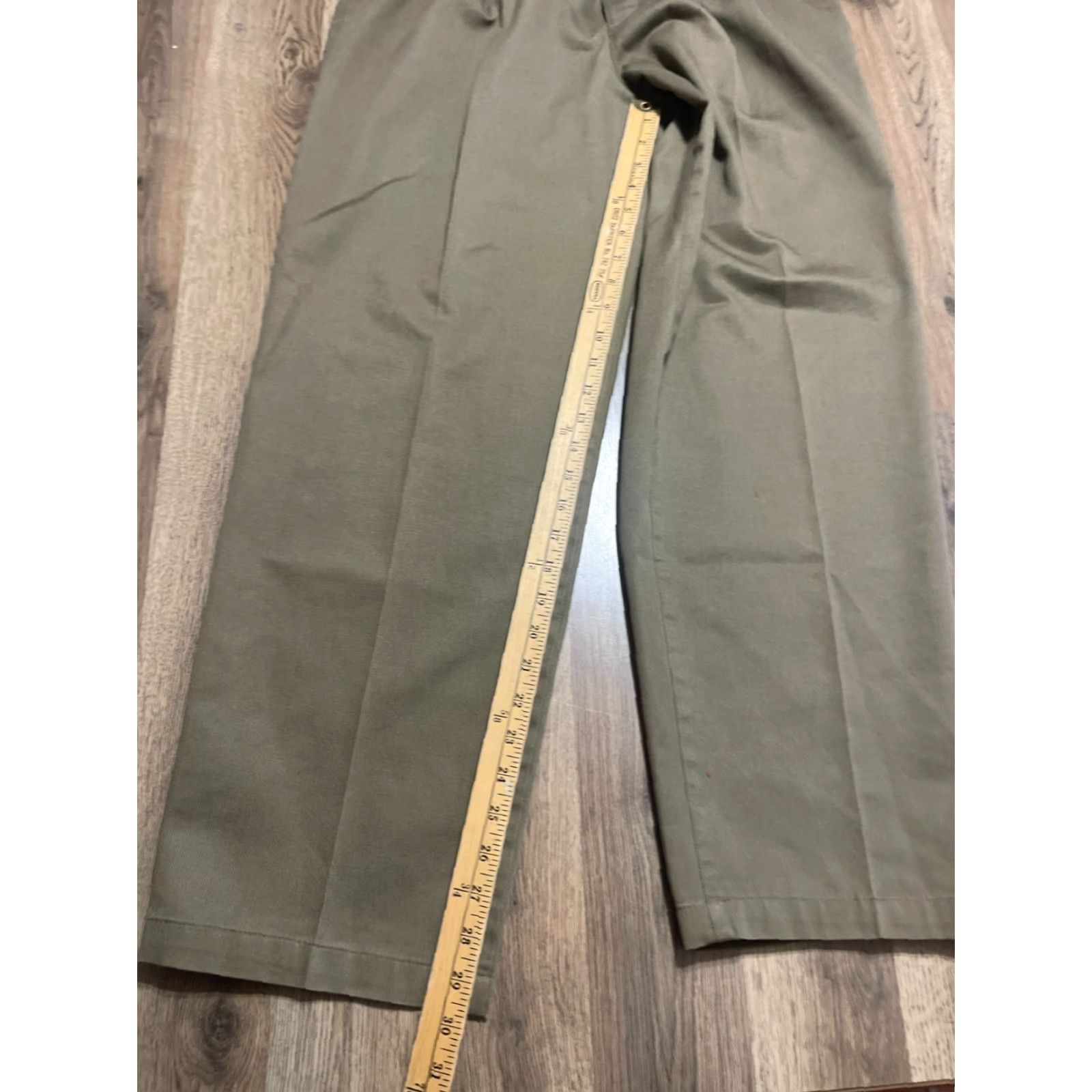 Savane SAVANE Pants Men's Dress Pants Brown 34x31 Pleated Regular Inseam 31 in Casual Vintage? (No vintage) Size US 34 / EU 50 - 5 Thumbnail