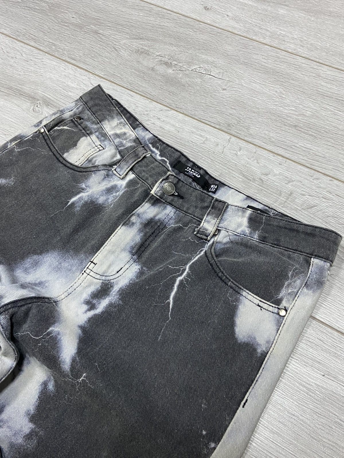 Jaded London Jaded lightning over print designer pants jeans Size US 34 / EU 50 - 3 Thumbnail