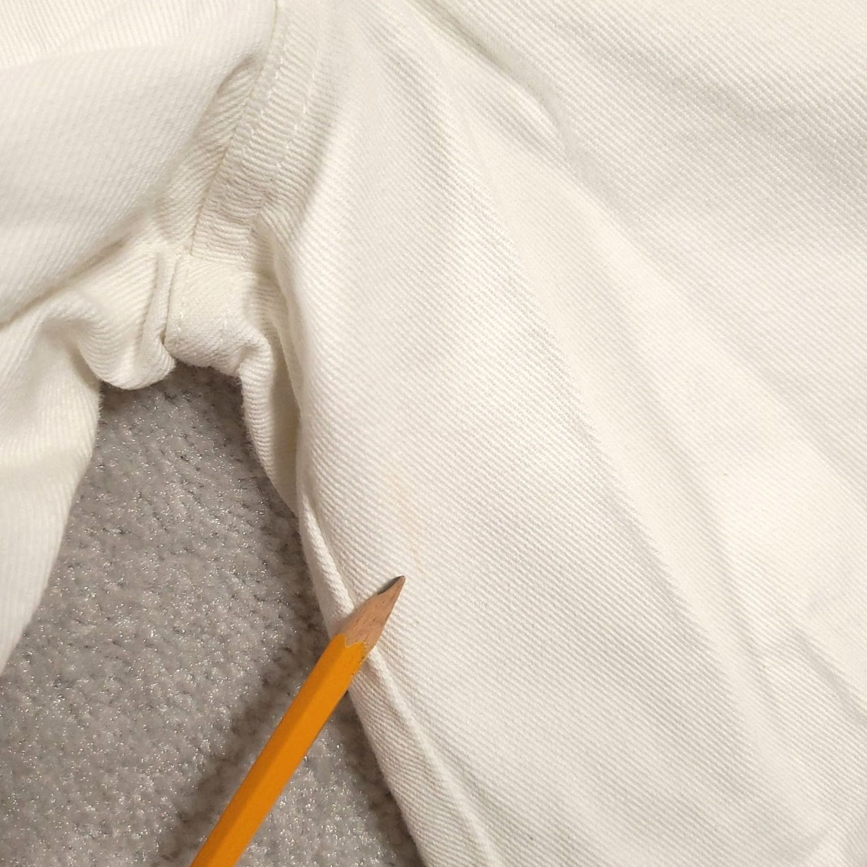 Vintage Sasson Jeanswear Shorts Bermuda White Denim 13/14 High Rise 5 Pocket Womens Juniors 100% Cotton Size 34" / US 12 / IT 48 - 7 Thumbnail