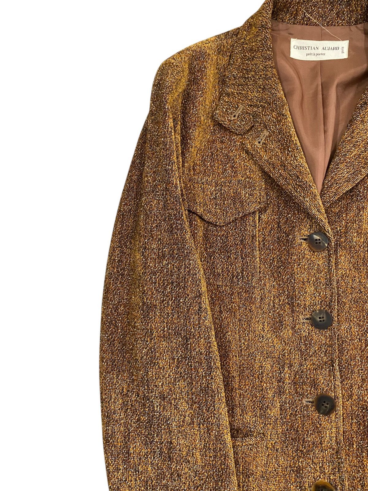 Vintage Christian Aujard Button Jacket Size M / US 6-8 / IT 42-44 - 4 Thumbnail