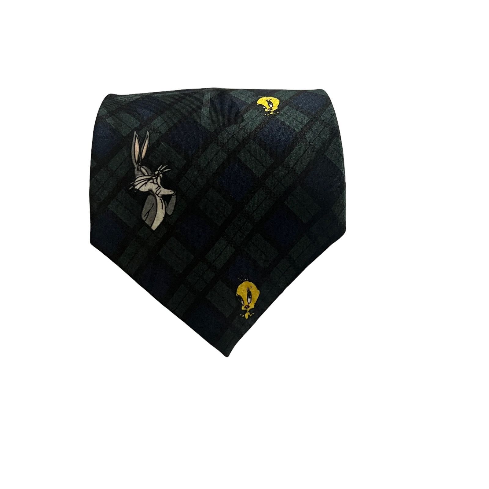 Warner Bros Looney Tunes Tweety Bugs Bunny Daffy Tasmanian Devil Tie Size ONE SIZE - 2 Thumbnail