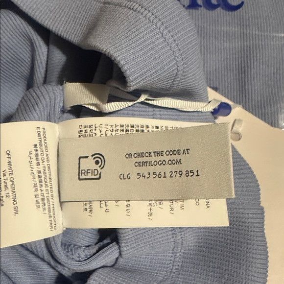 Off-White Off-White Light Blue Men's Tank Top Size US L / EU 52-54 / 3 - 8 Thumbnail