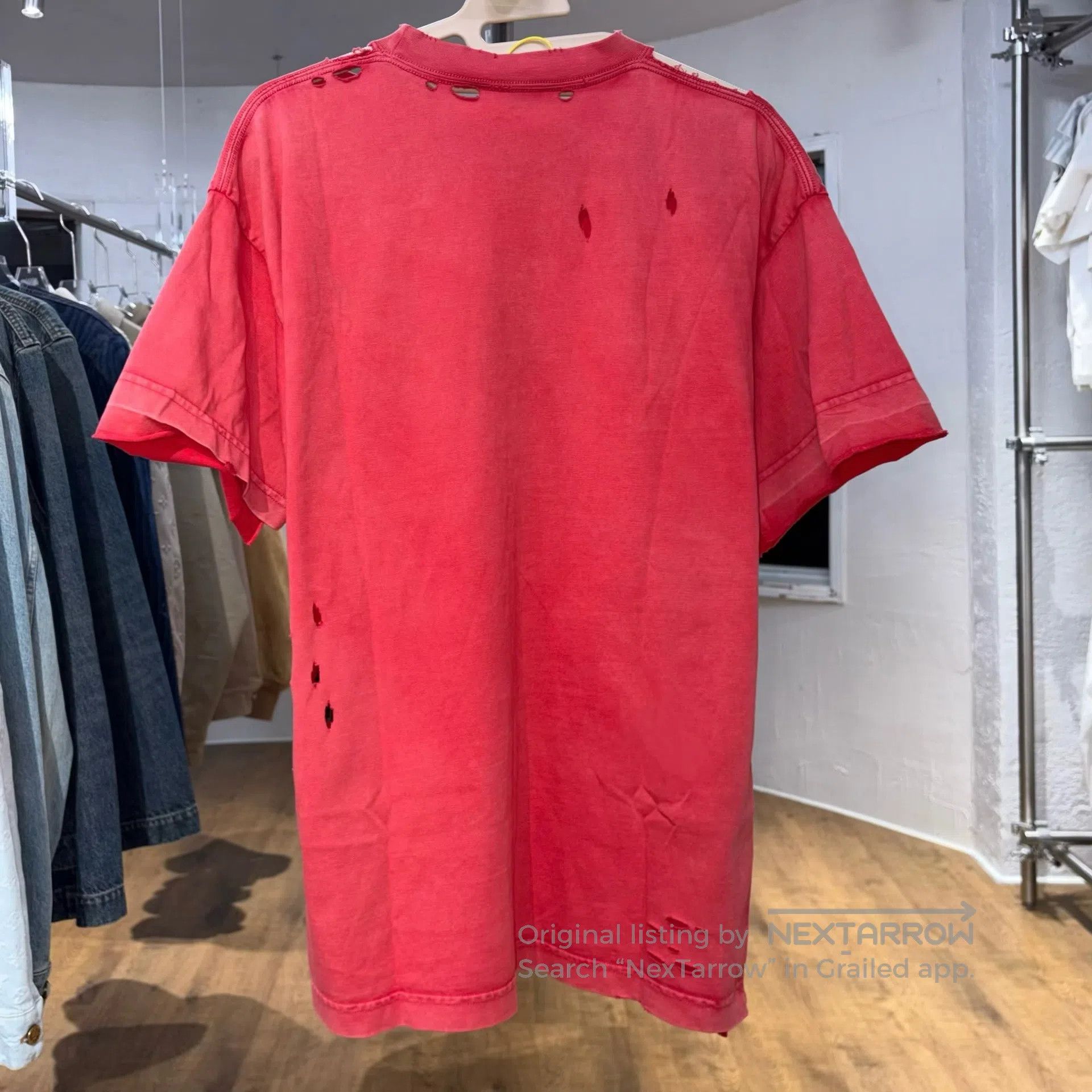 Balenciaga Balenciaga Scissor-style double-B distressed short-sleeved Size XS / US 0-2 / IT 36-38 - 2 Thumbnail