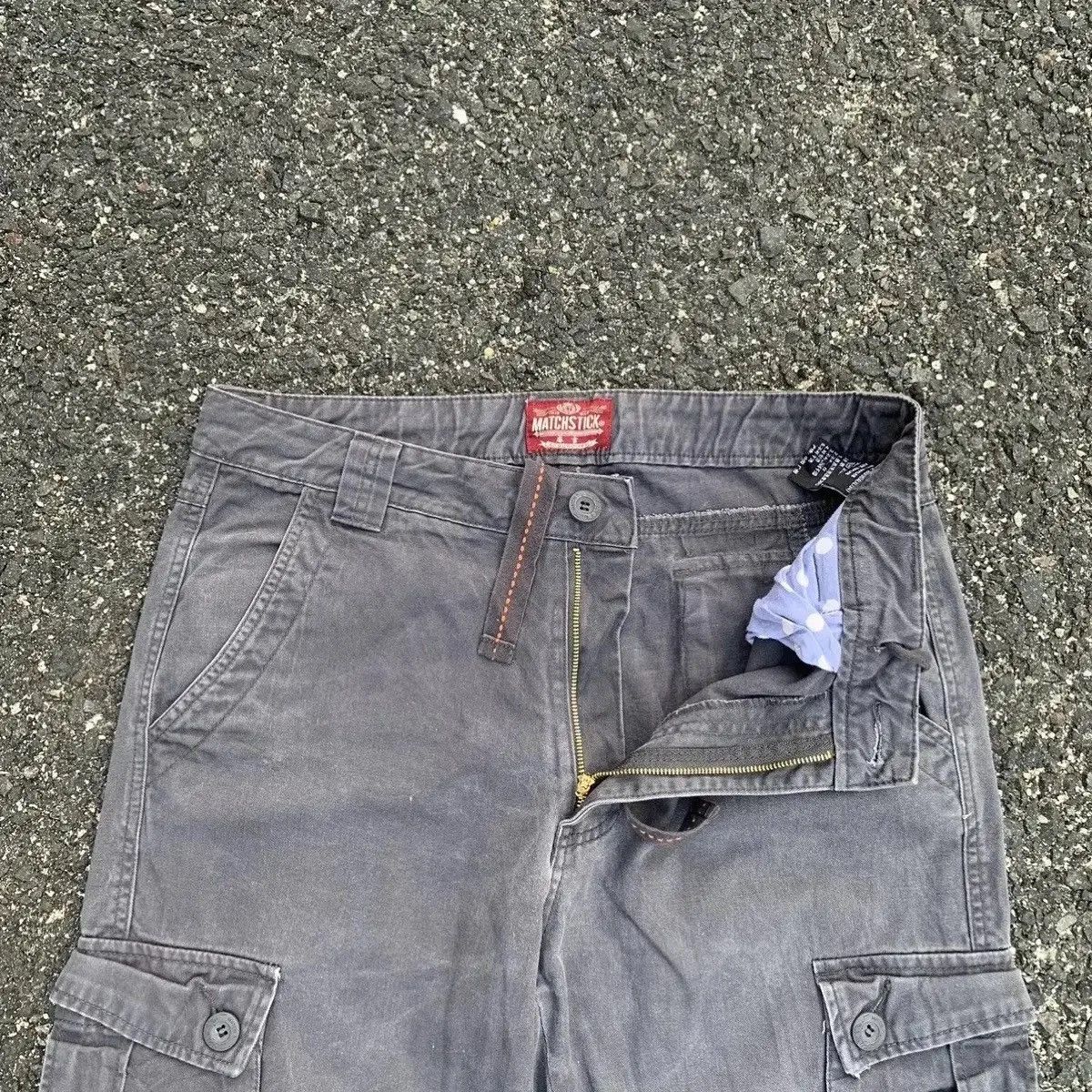 Matchless ⚡️FASTDEAL⚡️MATCHSTICK Utility MultiPocket Faded Cargo Pants Size US 34 / EU 50 - 3 Thumbnail