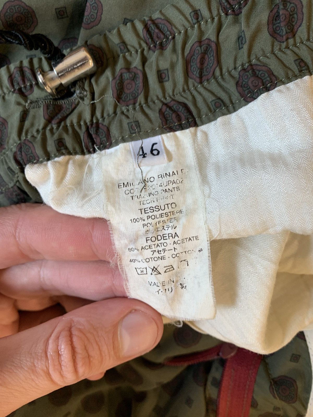 Emiliano Rinaldi Emiliano Rinaldi tiled green pants Size US 30 / EU 46 - 4 Thumbnail