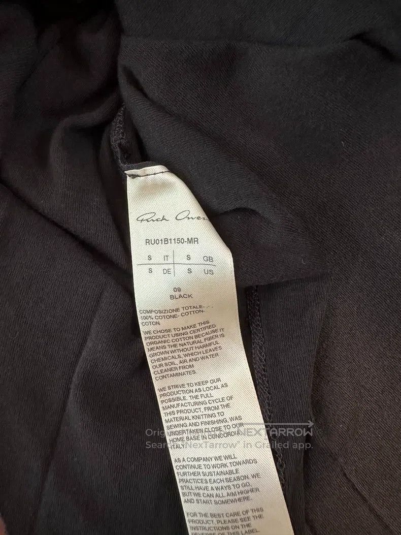 Rick Owens Rick Owens Black slightly thin and slightly transparent ta Size US S / EU 44-46 / 1 - 6 Thumbnail