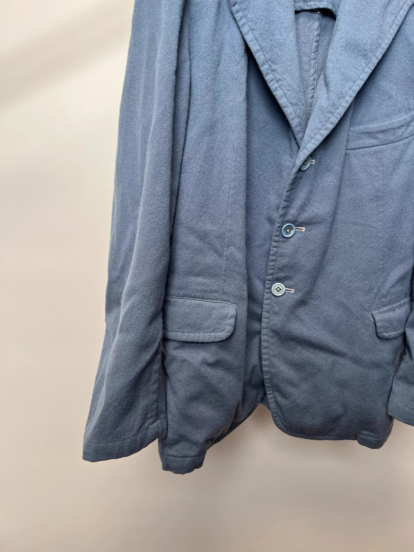 Yohji Yamamoto Yohji Yamamoto YS for Man 03aw muted blue wool blazer Size US L / EU 52-54 / 3 - 4 Thumbnail