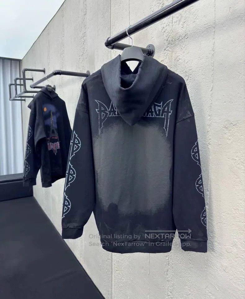 Balenciaga Balenciaga Eiffel Tower Hoodie Size US M / EU 48-50 / 2 - 2 Thumbnail