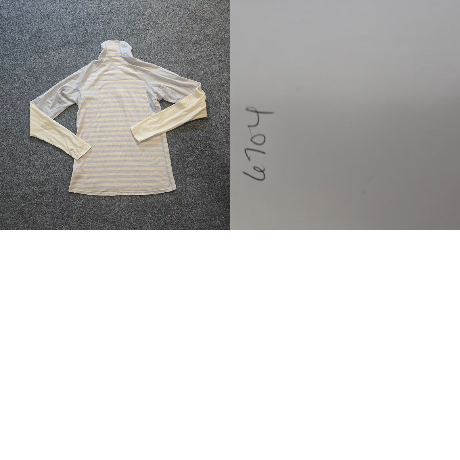 Patagonia Patagonia Womens Medium Gray Yellow Striped Capilene Layer 1/4 Zip Outdoor Size M / US 6-8 / IT 42-44 - 9 Thumbnail