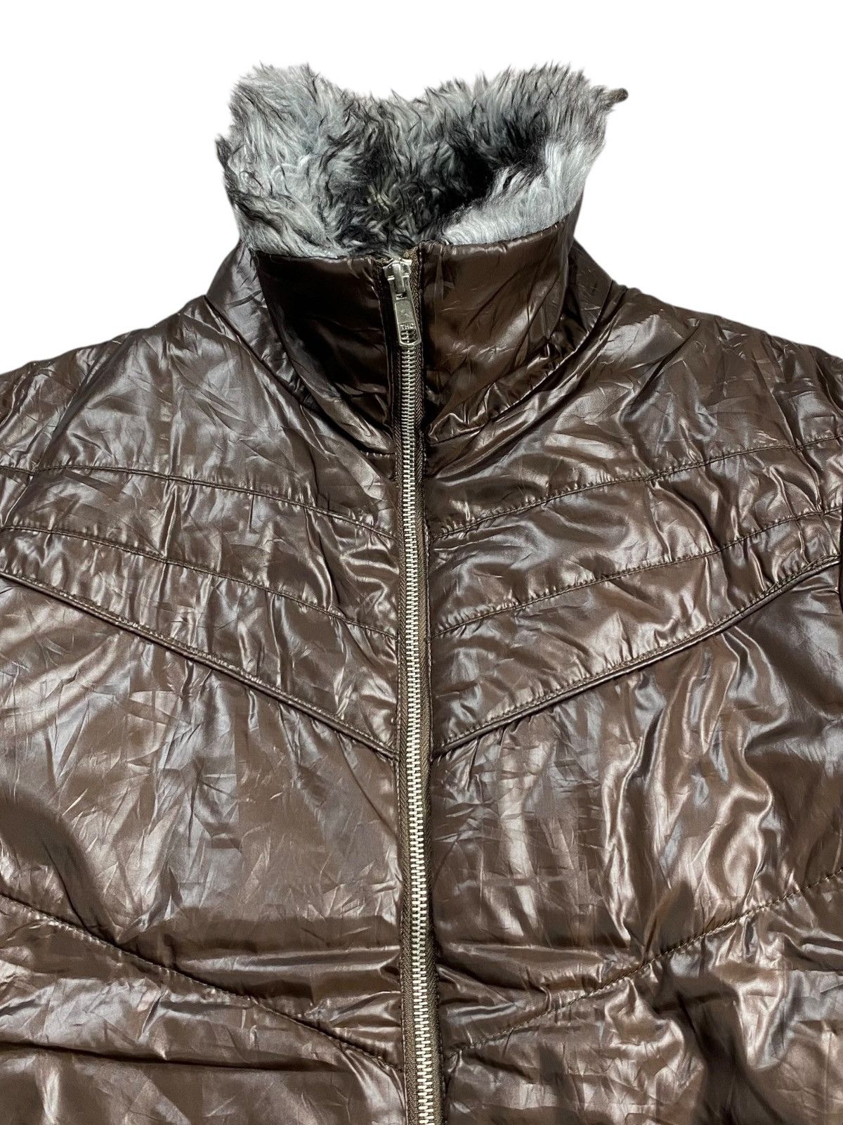 Tornado Mart RESTOCK Spinach - Vkei Style Trim Fur Jacket Size US M / EU 48-50 / 2 - 6 Thumbnail