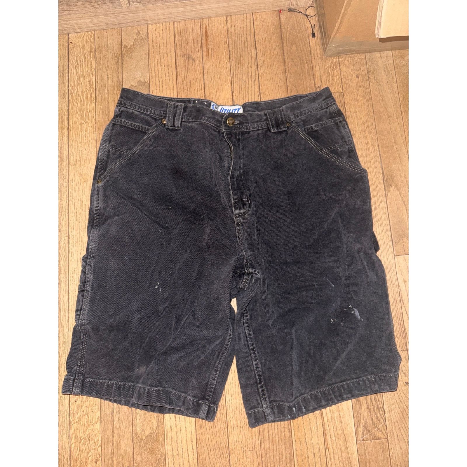 Vintage Black Utility Vintage Jorts Size US 38 / EU 54 - 1 Thumbnail