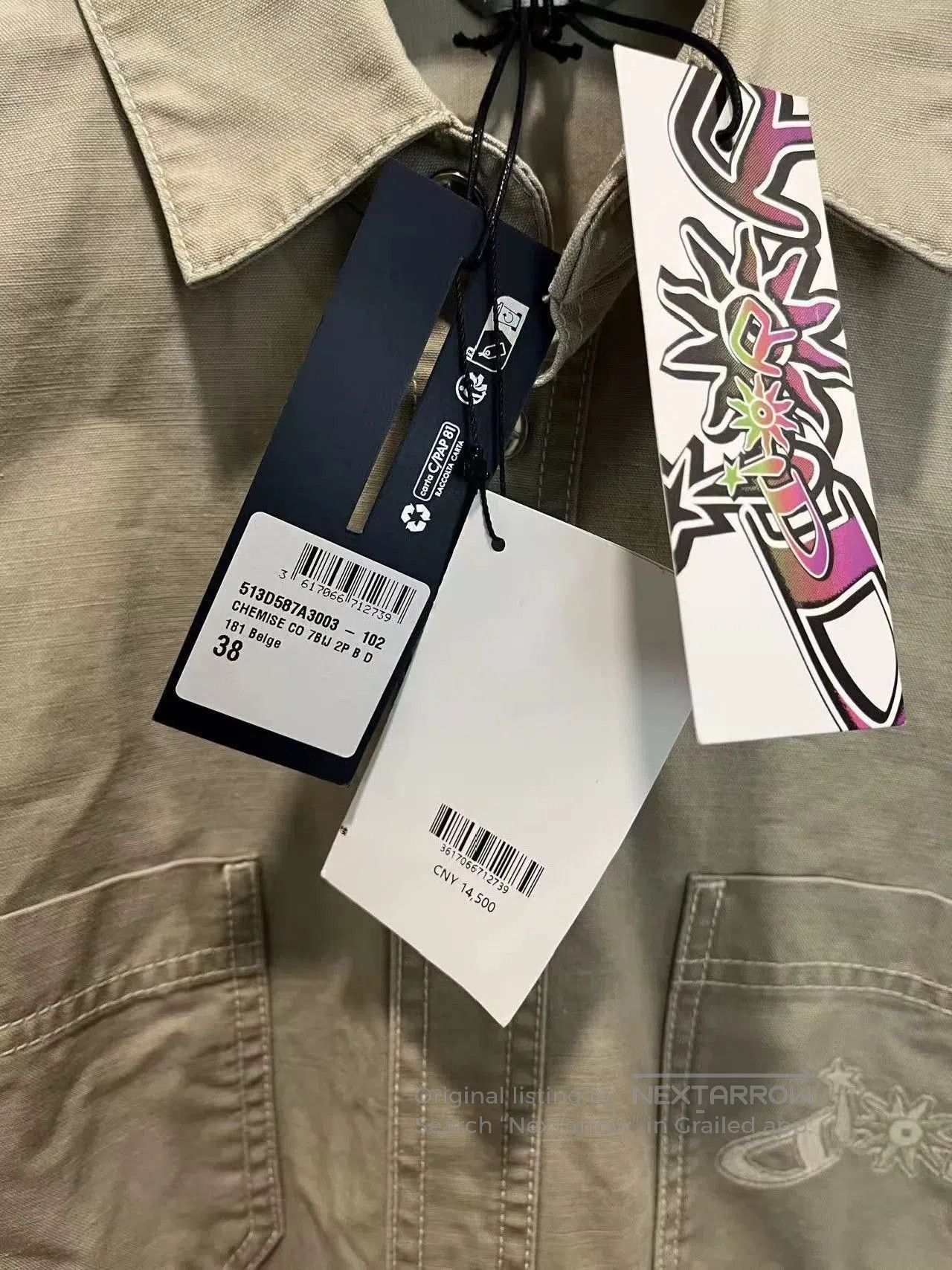 Dior Dior Embroidered Logo Denim Shirt Jacket. Size US M / EU 48-50 / 2 - 4 Thumbnail