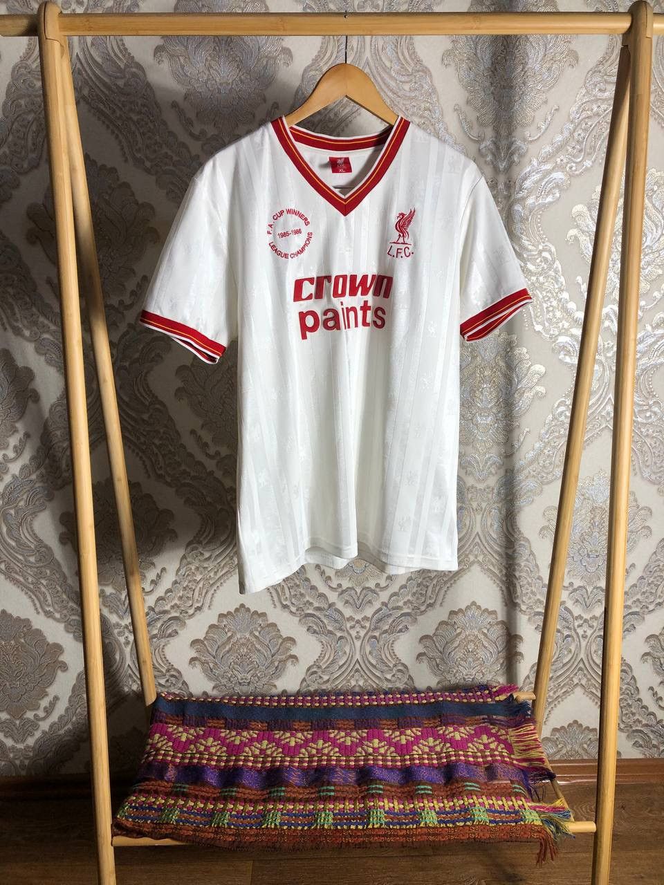 Vintage VERY RARE FC LIVERPOOL ENGLAND RETRO SOCCER JERSEY Y2K 90s Size US XL / EU 56 / 4 - 2 Thumbnail
