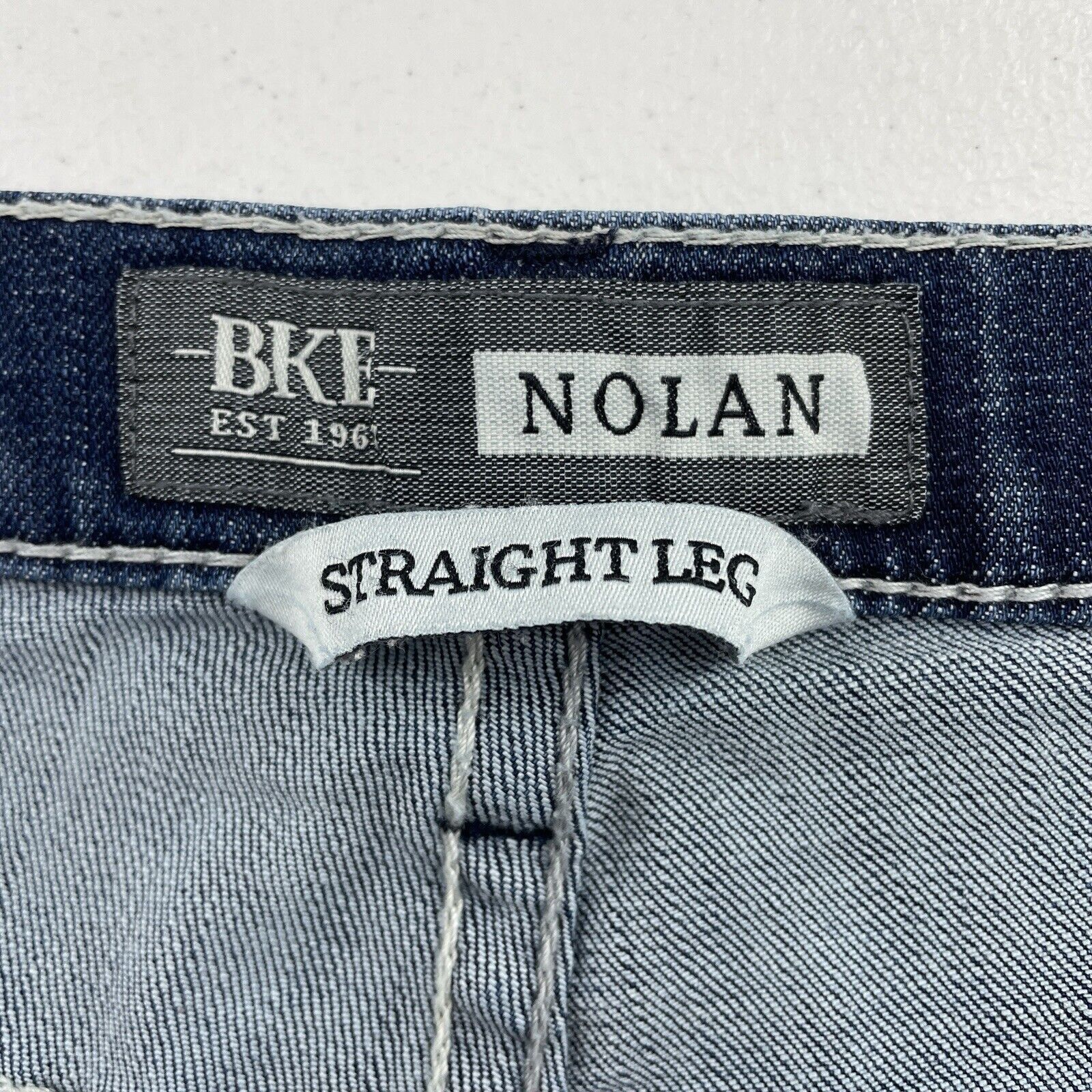 BKE BKE Nolan 36 Jeans Straight Buckle Painted Cross Distressed Size US 36 / EU 52 - 14 Thumbnail