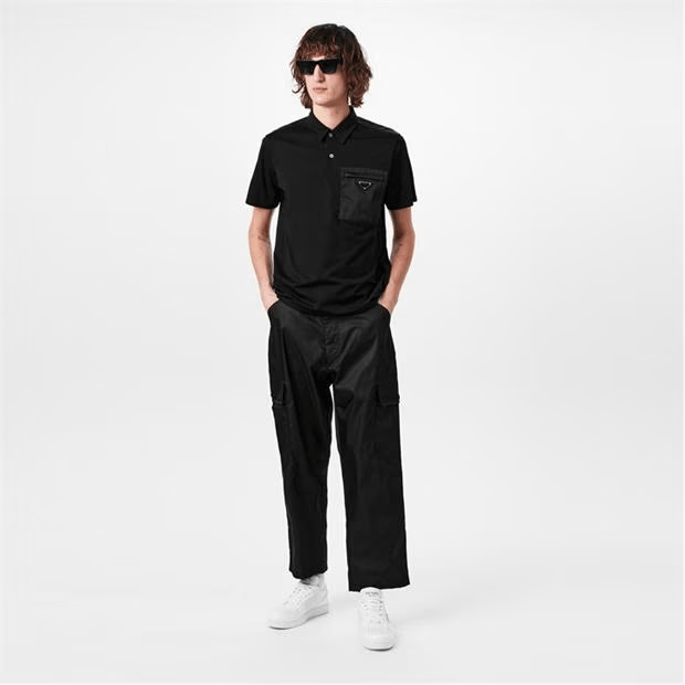 Prada Re-Nylon Polo Shirt Size US XL / EU 56 / 4 - 5 Thumbnail