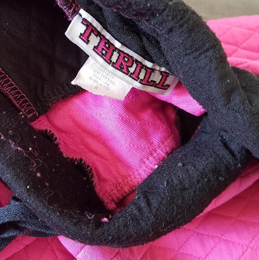 Designer Pink Black Tufted Thrill Sweats Size 28" / US 6 / IT 42 - 3 Thumbnail