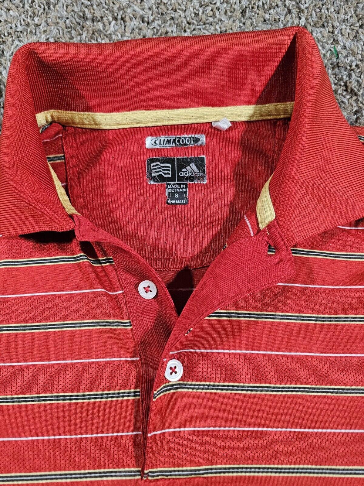 Adidas Adidas Polo Shirt Adult S Red Golf Performance Stretch 2008 Size US S / EU 44-46 / 1 - 2 Thumbnail