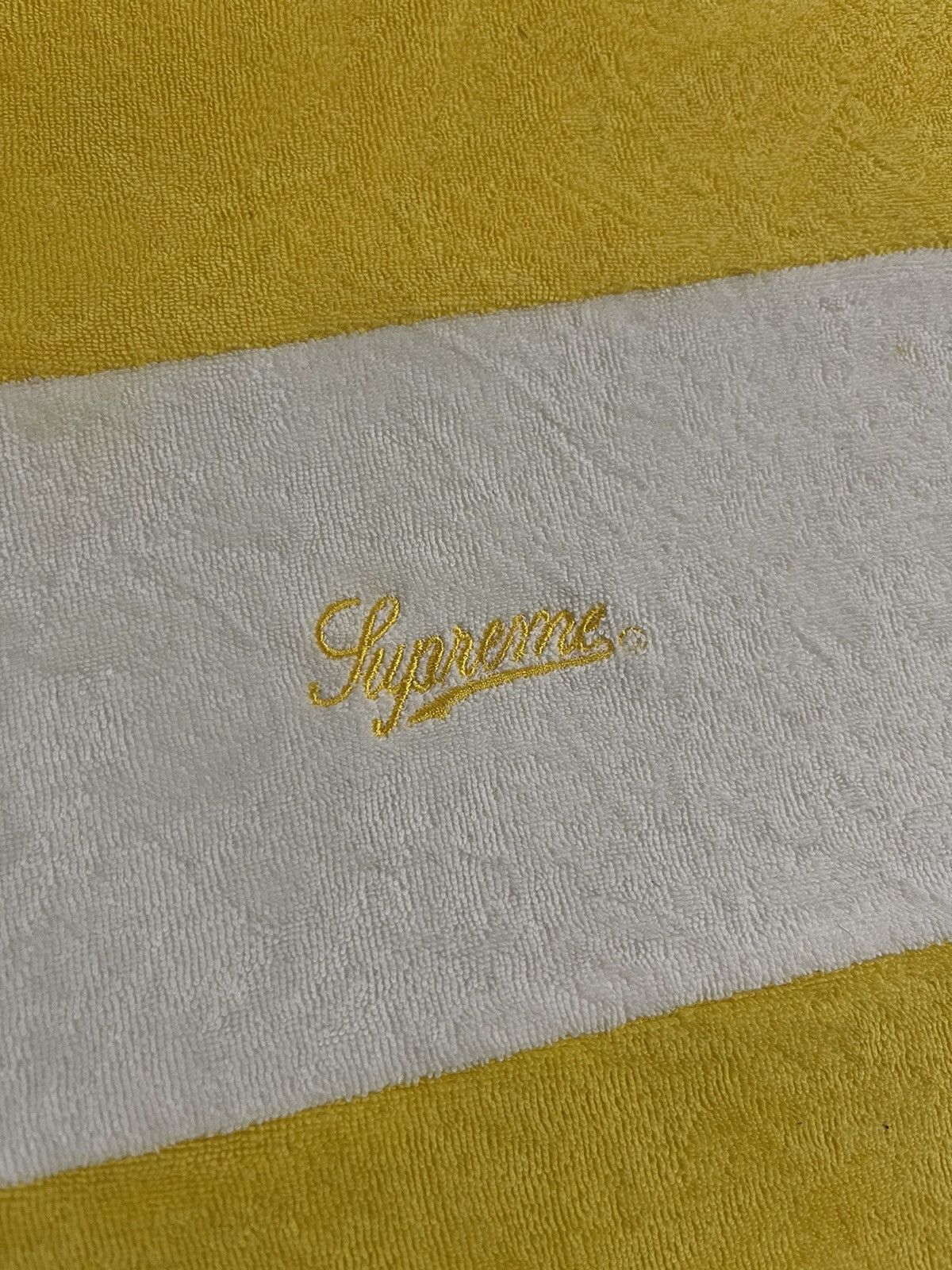 Supreme Supreme Chest Stripe Terry Top -Yellow Size US M / EU 48-50 / 2 - 9 Thumbnail