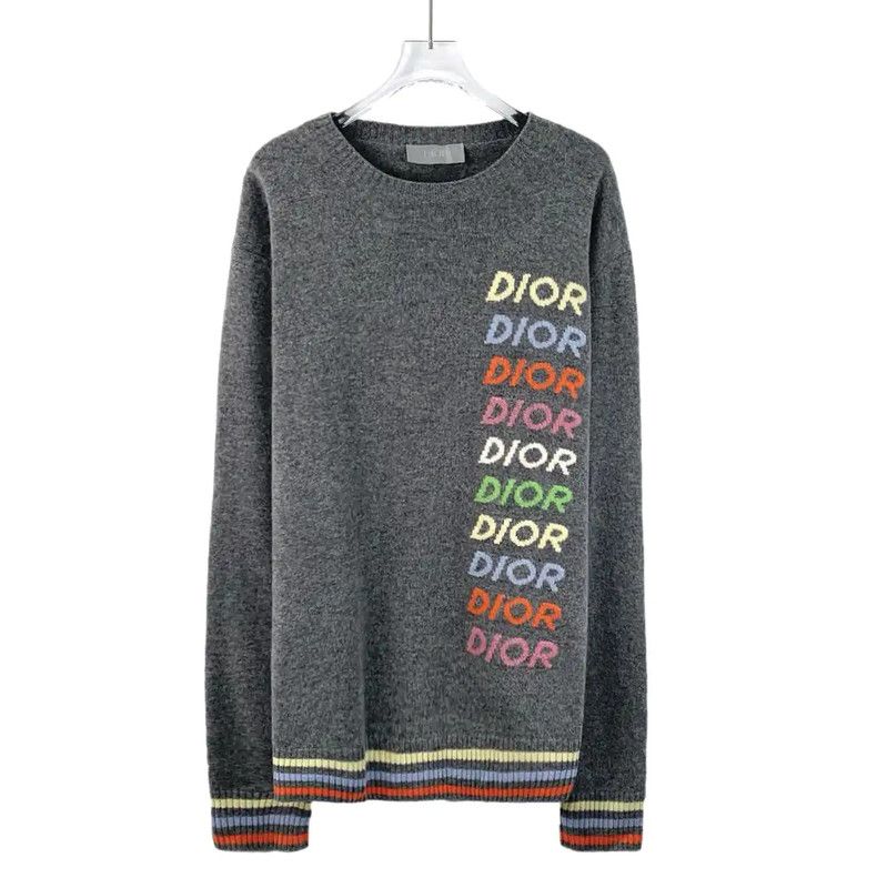 Dior Dior Gray Wool Sweater for Women 0089 Size XL / US 12-14 / IT 48-50 - 1 Thumbnail