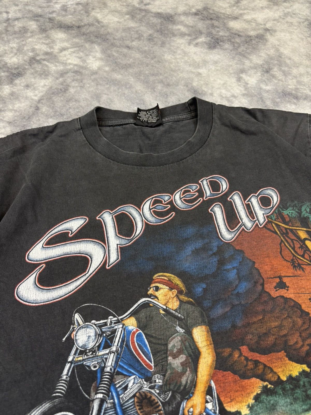 Vintage × West Coast Choppers Vintage Rock Eagle Choppers speed up graphic flame t shirt Size US L / EU 52-54 / 3 - 5 Thumbnail
