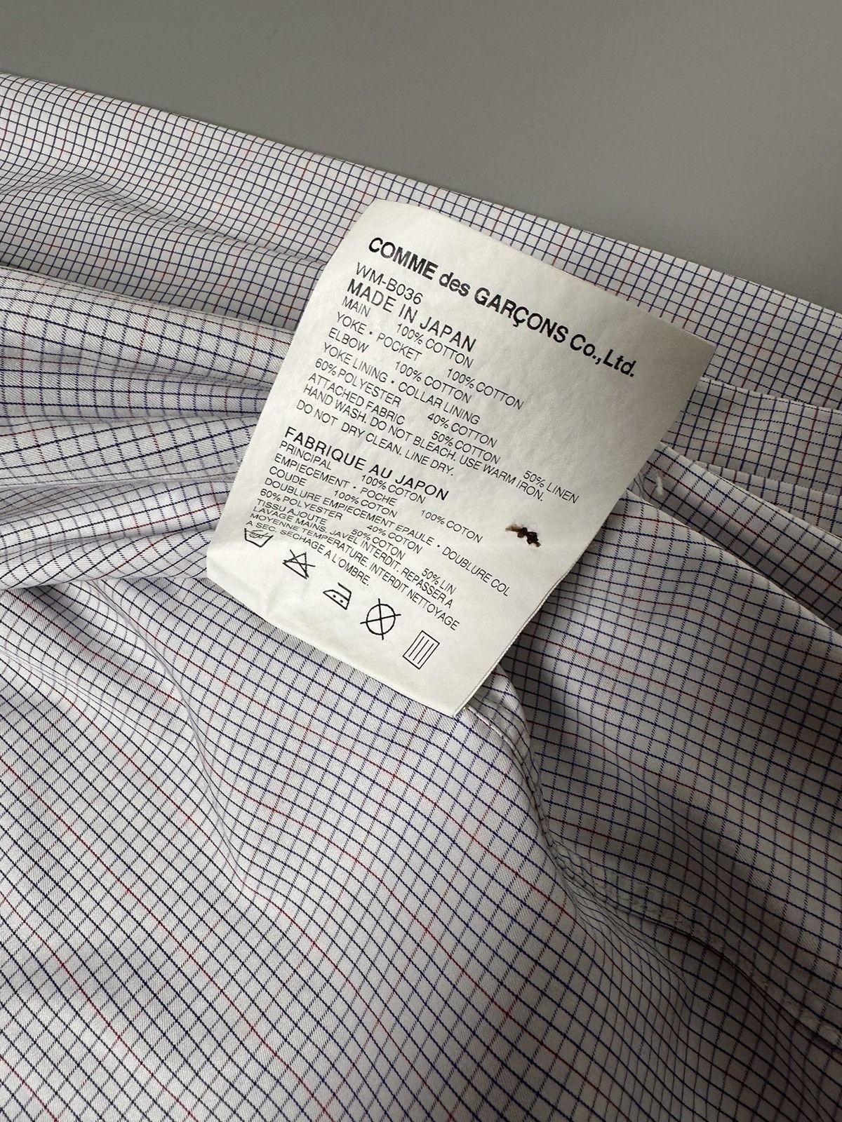 Comme des Garcons × Junya Watanabe Junya Watanabe Checked Shirt in White Cotton Size US XS / EU 42 / 0 - 8 Thumbnail
