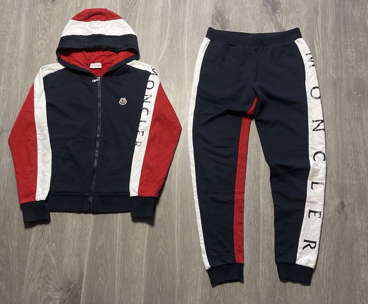 Moncler Track Suit Zip Hoodie Sweatpants Rare Pants