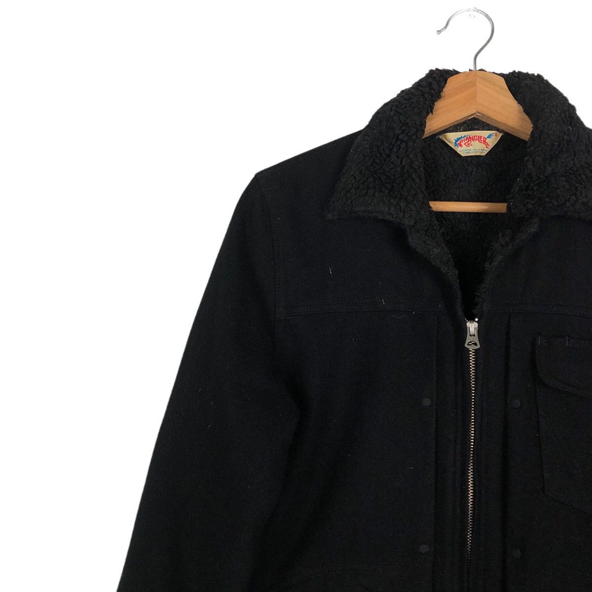 Japanese Brand 🔥Vintage Biker Jacket Wrangler USA Rich Black Bondage Size US M / EU 48-50 / 2 - 7 Thumbnail