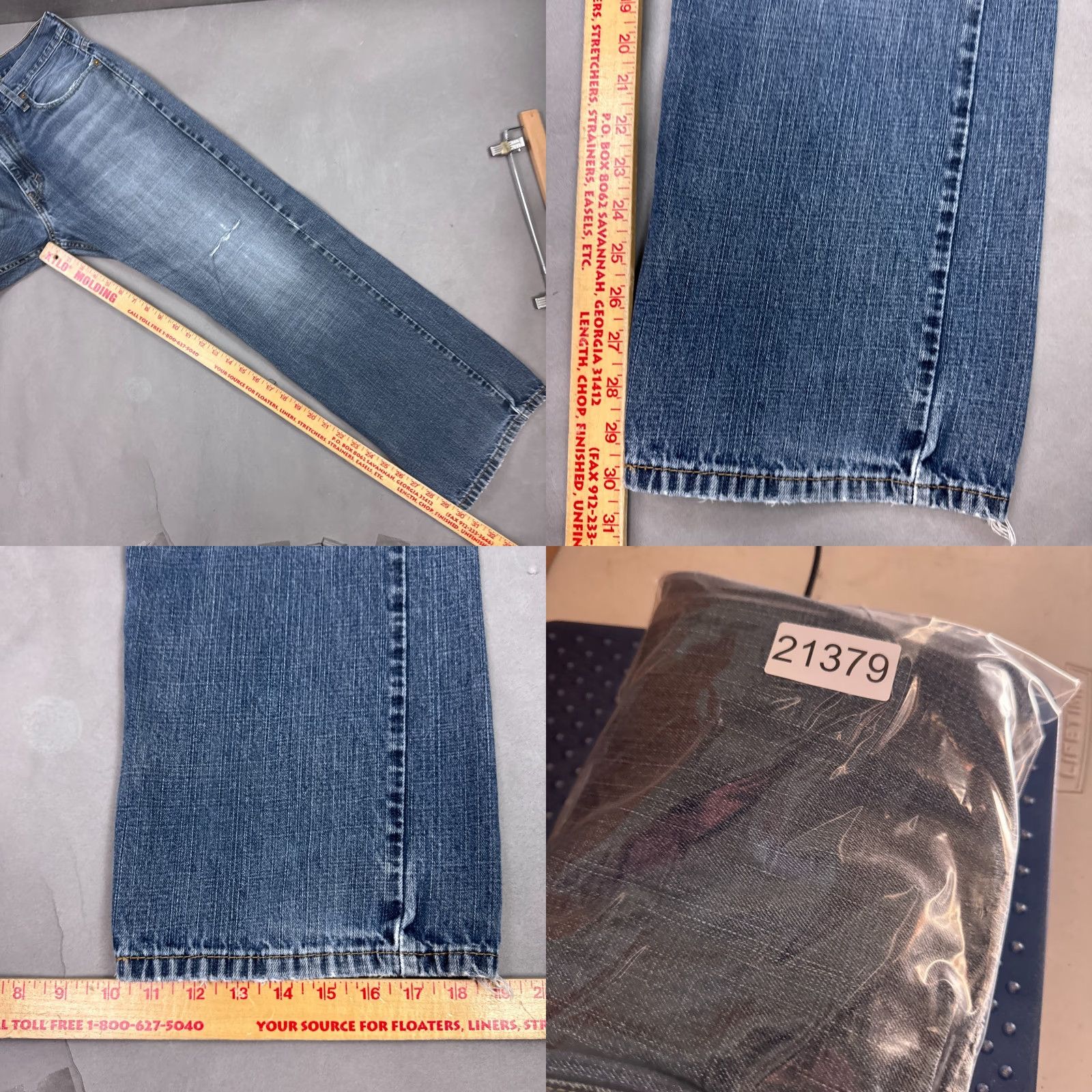 Levi's Levi's 569 Jeans Mens 34x30 Blue Loose Faded Distressed Denim Jeans 5-Pocket Regular Regular Mens Color Blue Jeans Size US 34 / EU 50 - 10 Thumbnail