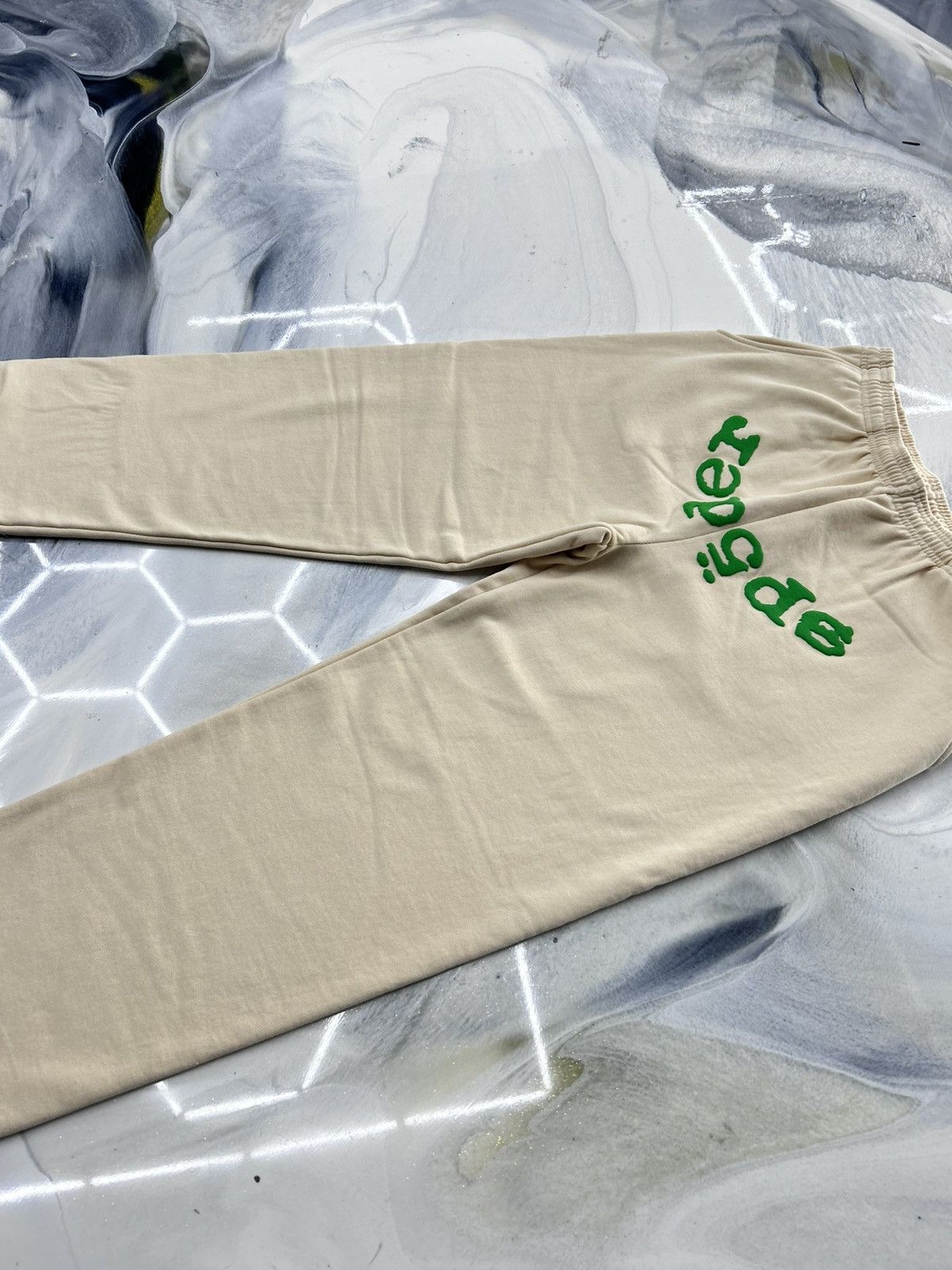 Sp5der Sp5der Web V2 Sweatpants Cream Green Size XL Size US 36 / EU 52 - 5 Thumbnail