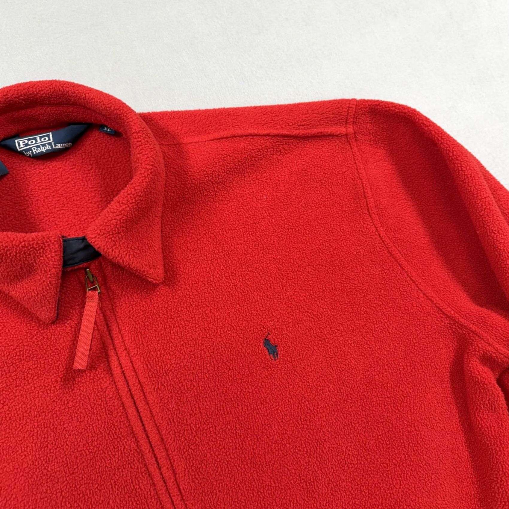 Polo Ralph Lauren Polo Ralph Lauren Jacket Mens XL Red Fleece Bomber Full Zip Pockets Polartec Size US XL / EU 56 / 4 - 2 Thumbnail