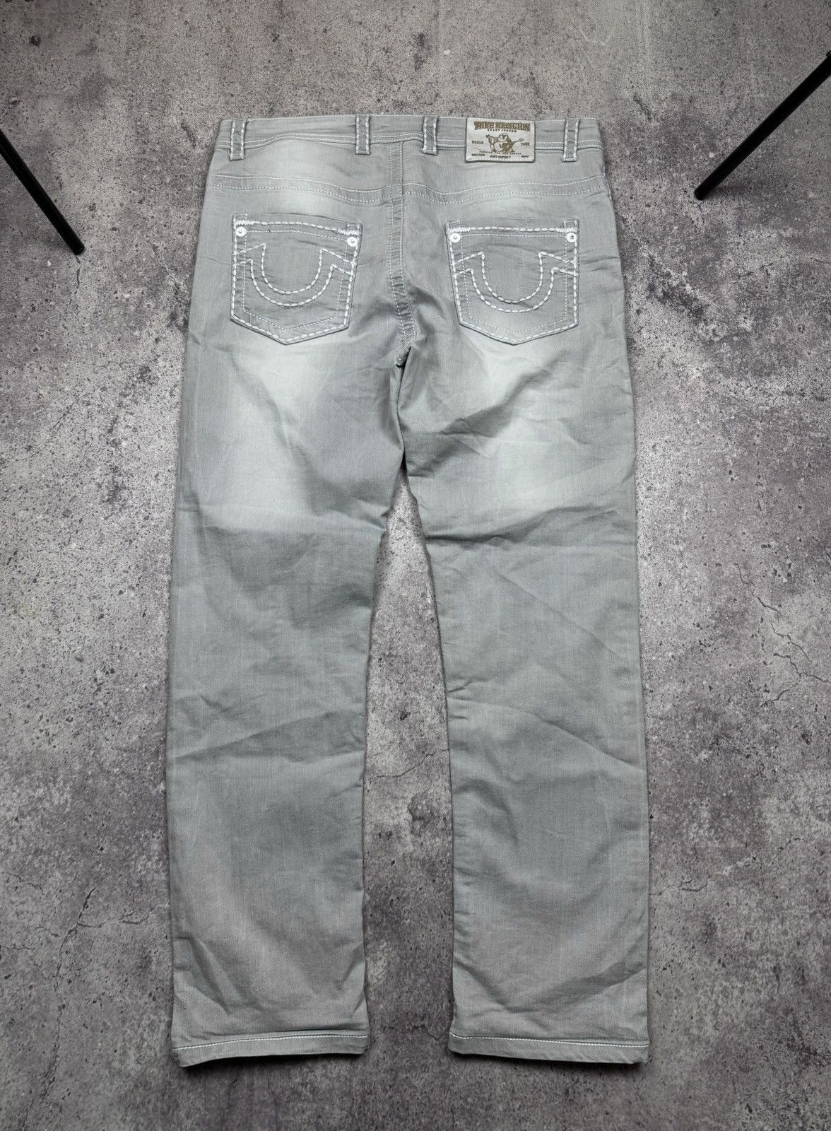 True Religion Vintage True Religion Y2K Baggy Flared Japanese Silver Jeans Size US 36 / EU 52 - 1 Thumbnail